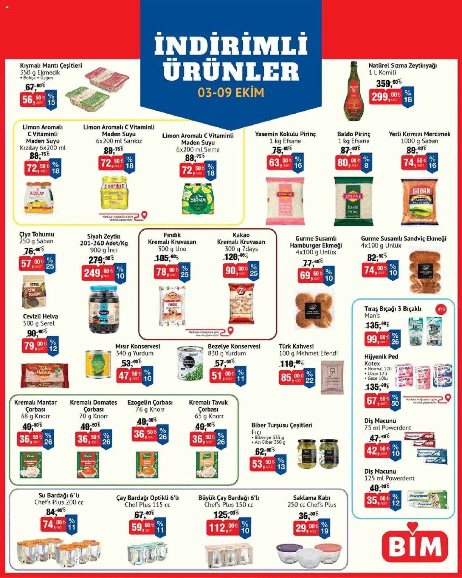 BİM Katalog - 03 Ekim 2026 tarihinden itibaren geçerlidir | Sayfa: 1