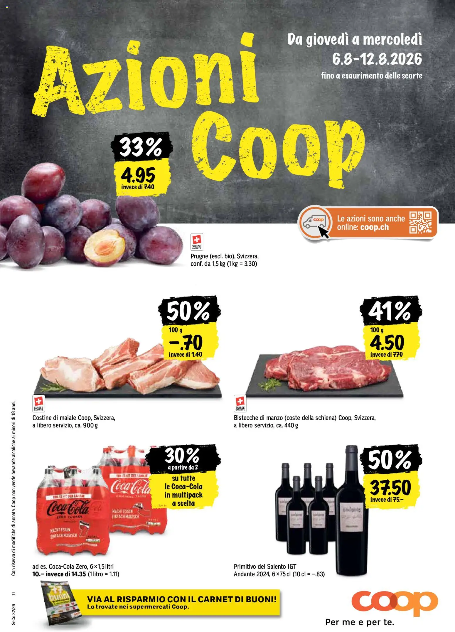 Coop aktionen IT – gültig ab 06.08.2026 | Seite: 1 | Produkte: Coca Cola