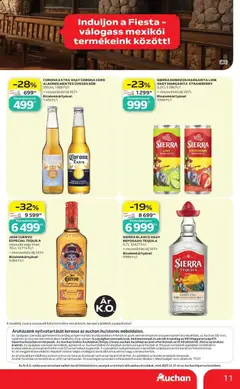 SIERRA BLANCO VAGY REPOSADO TEQUILA, 0,7 l, 12427 Ft/l + visszaváltási díj 50 Ft - amely érvényes a következő dátumtól: 2026.09.10. | Oldal: 11