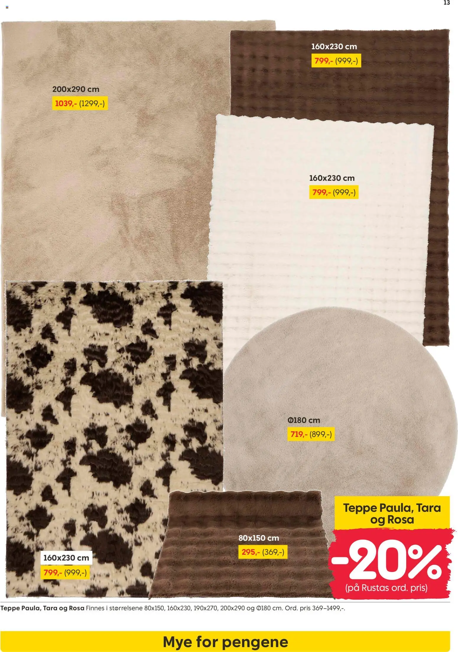 {H1} | Side: 13 | Produkter: Rug, Teppe