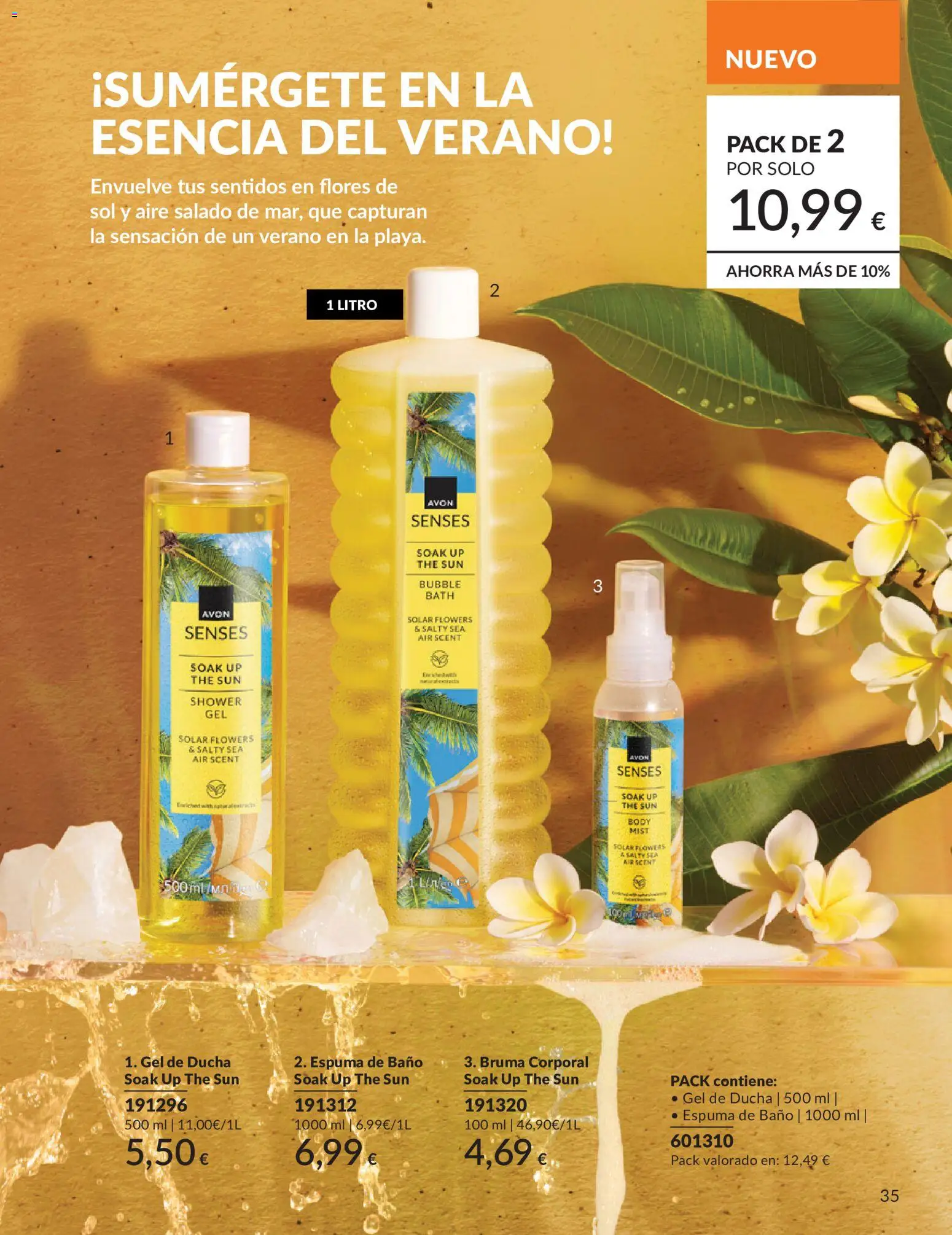 Catálogo AVON campaña 6 │ válido desde el 01.06.2026 | Página: 35 | Productos: Gel de ducha, Body, Baño, Ducha