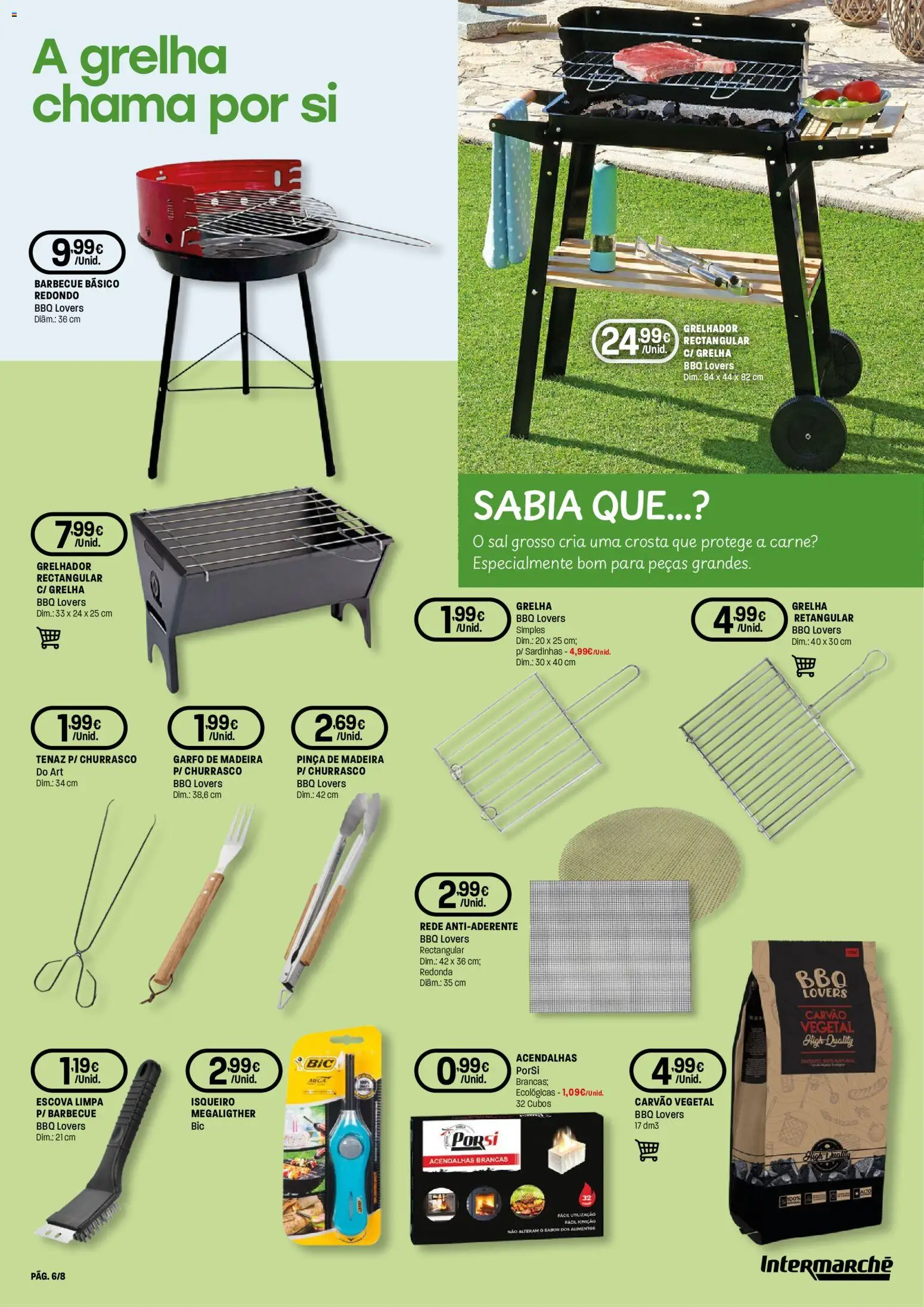 Intermarché Folheto Contact │ válido de 07.05.2026 | Página: 6 | Produtos: Pinça, Sal, Sardinhas, Carne
