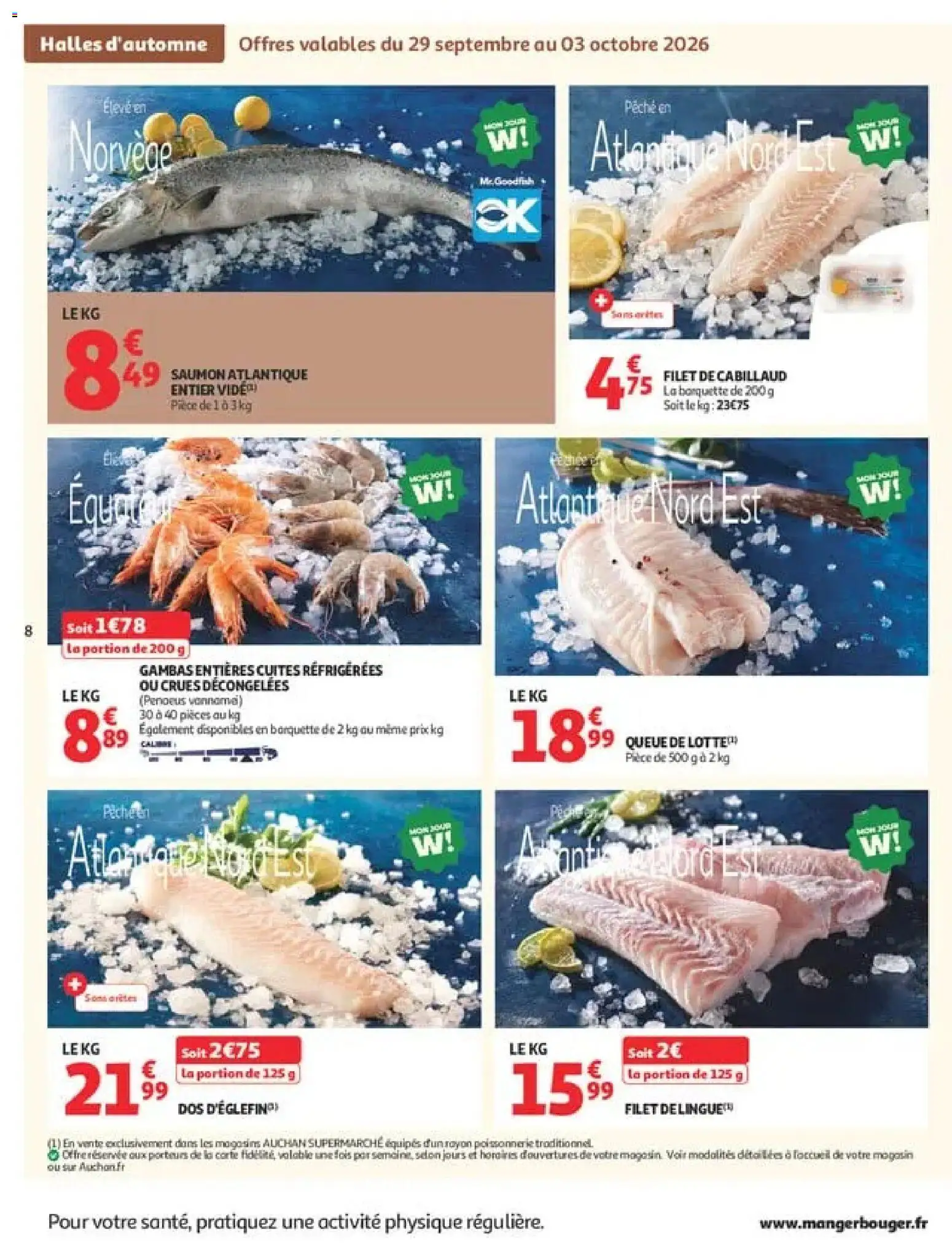 {H1} | Page: 8 | Produits: Vidéo, Saumon atlantique entier vide, Poissonnerie, Saumon