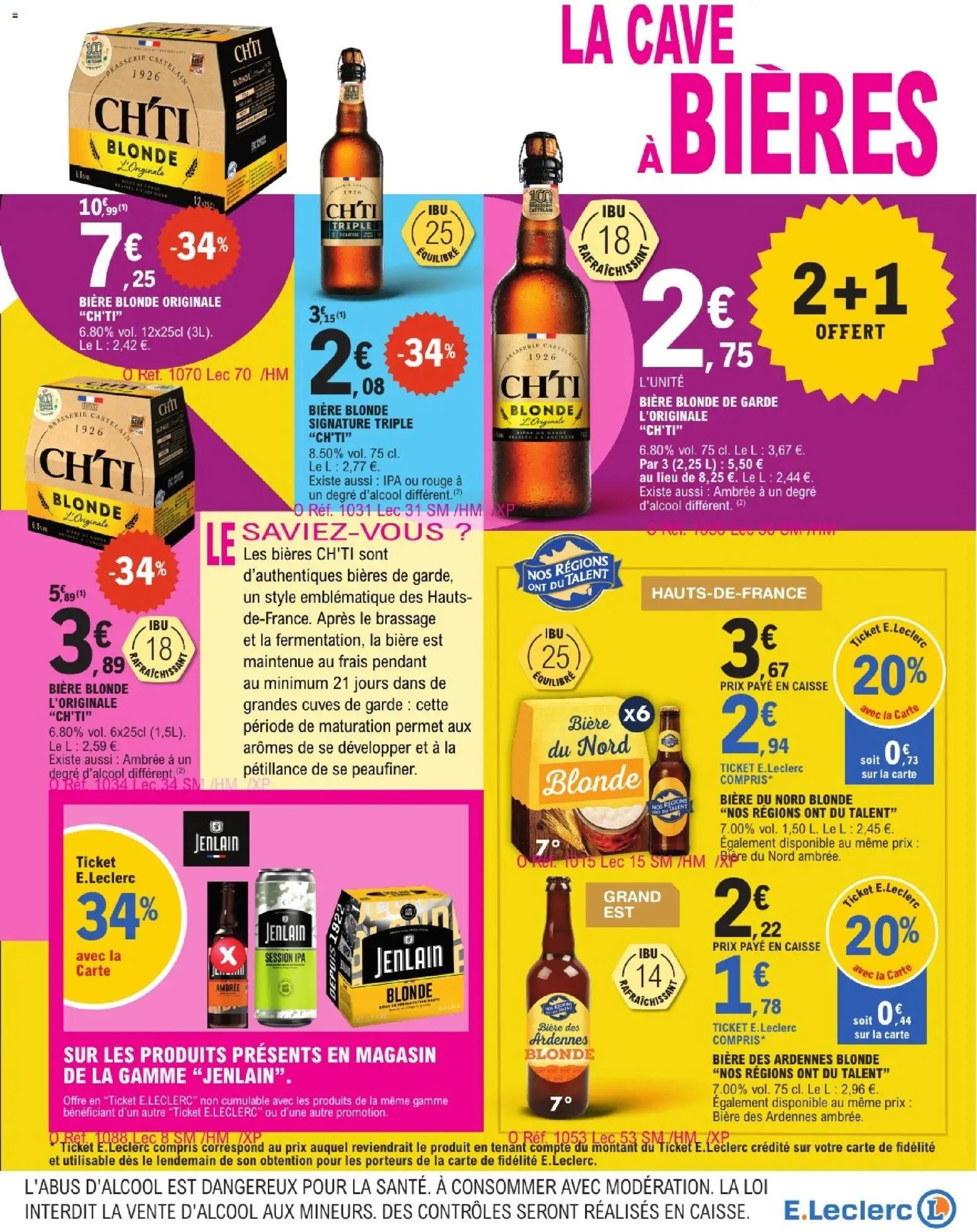 {H1} | Page: 7 | Produits: Bière blonde, Bière