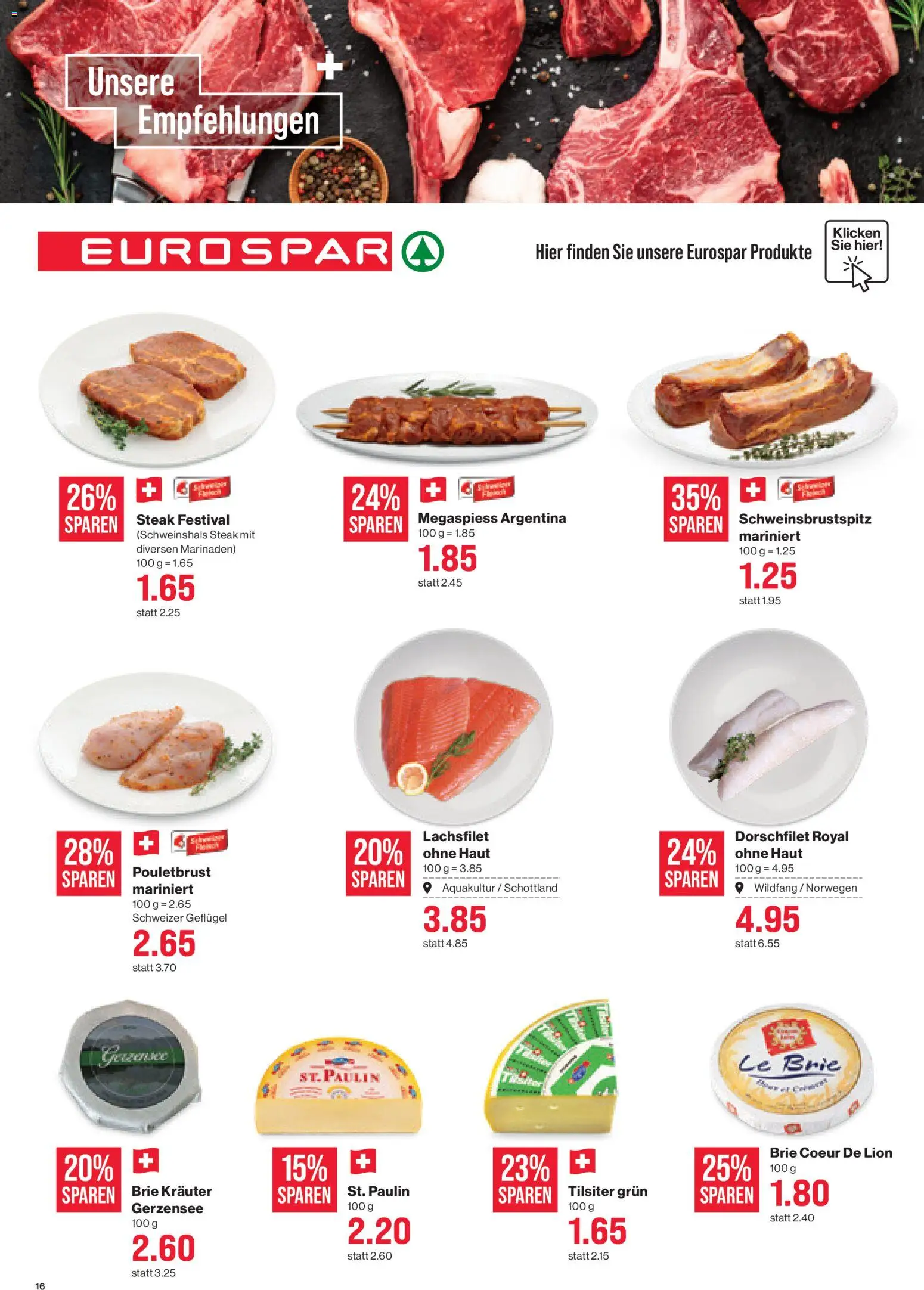 SPAR aktionen – gültig ab 20.08.2026 | Seite: 16 | Produkte: Pouletbrust