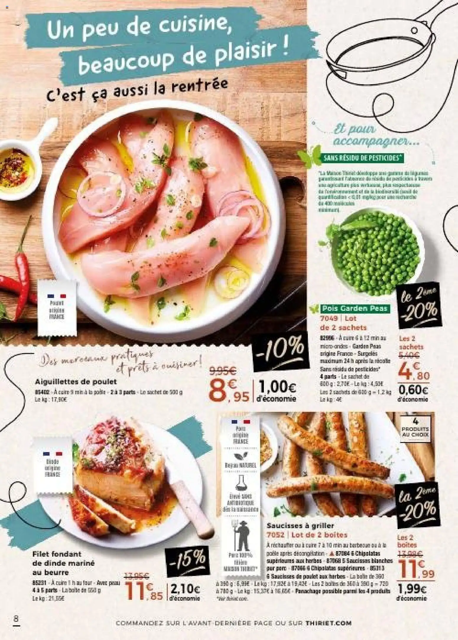 {H1} | Page: 8 | Produits: Barbecue, Pois, Beurre, Porc