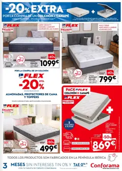 Vista previa Conforama folleto válido desde el 30.04.2026 | Página: 3 | Productos: Colchon, Cama, Caja