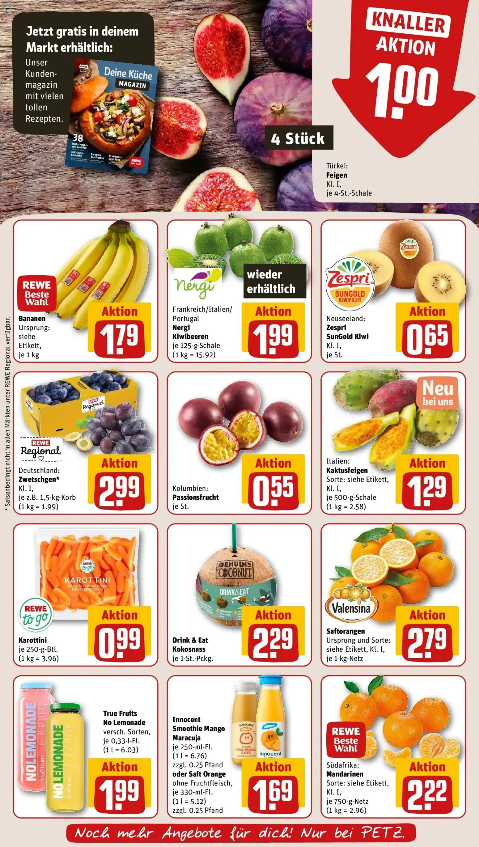 REWE Prospekt ab 07.09.2026 zum Blättern » Angebote | Seite: 6 | Produkte: Rum, Äpfel, Bananen, Valensina