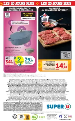Super U - Prévisualisation de Super U catalogue valide à partir de 06/10/2026 | Page: 44 | Produits: Four, Champagne, Sable, Viande bovine