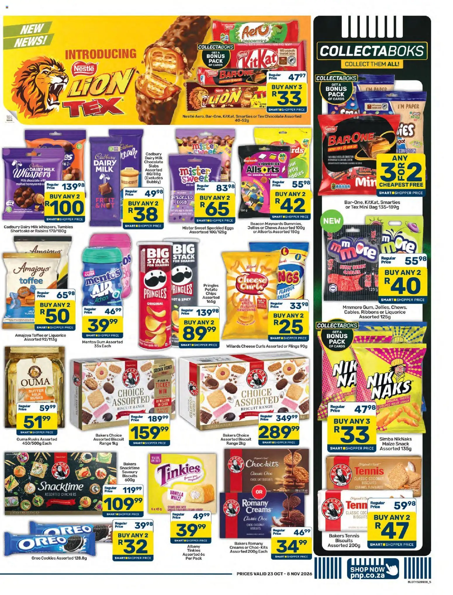 New Pick n Pay catalogue – valid from 23/10/2026 | Page: 5 | Products: Vanilla, Milk, Paper, Caramel