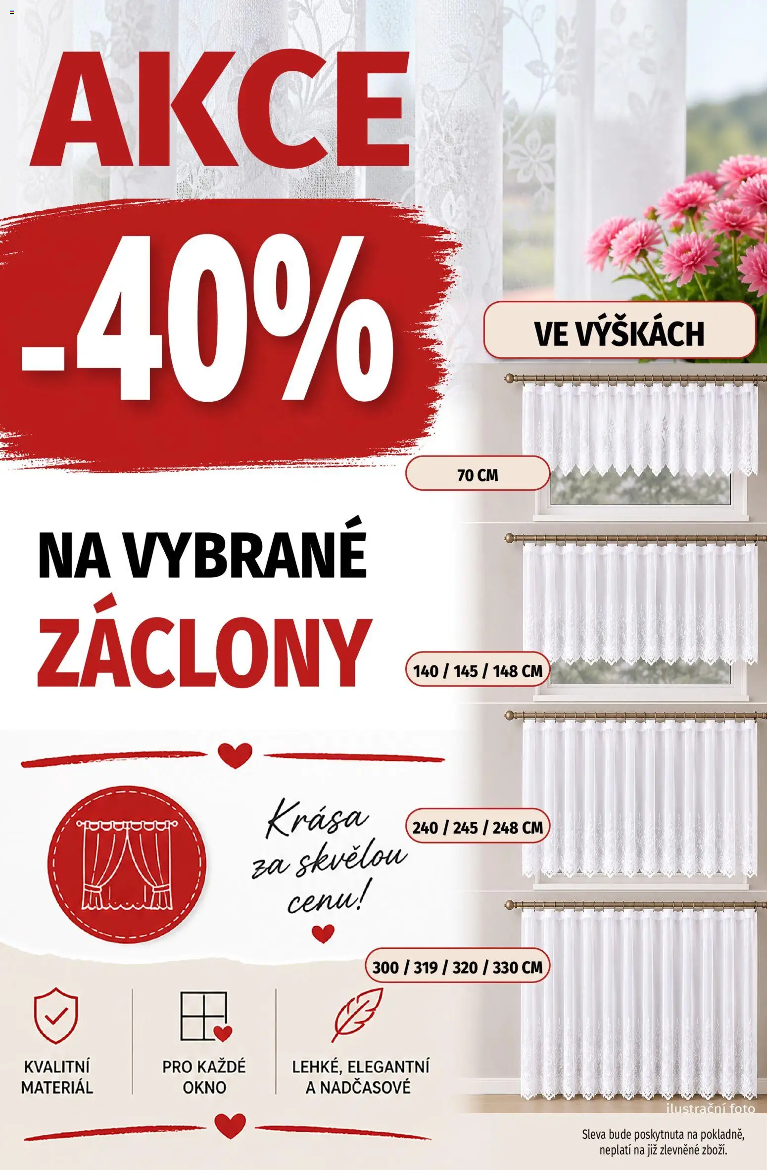 Prior - Akční Nabídka Oděvních A Bytových Látek  od 12.05.2026 | Strana: 3 | Produkty: Záclony