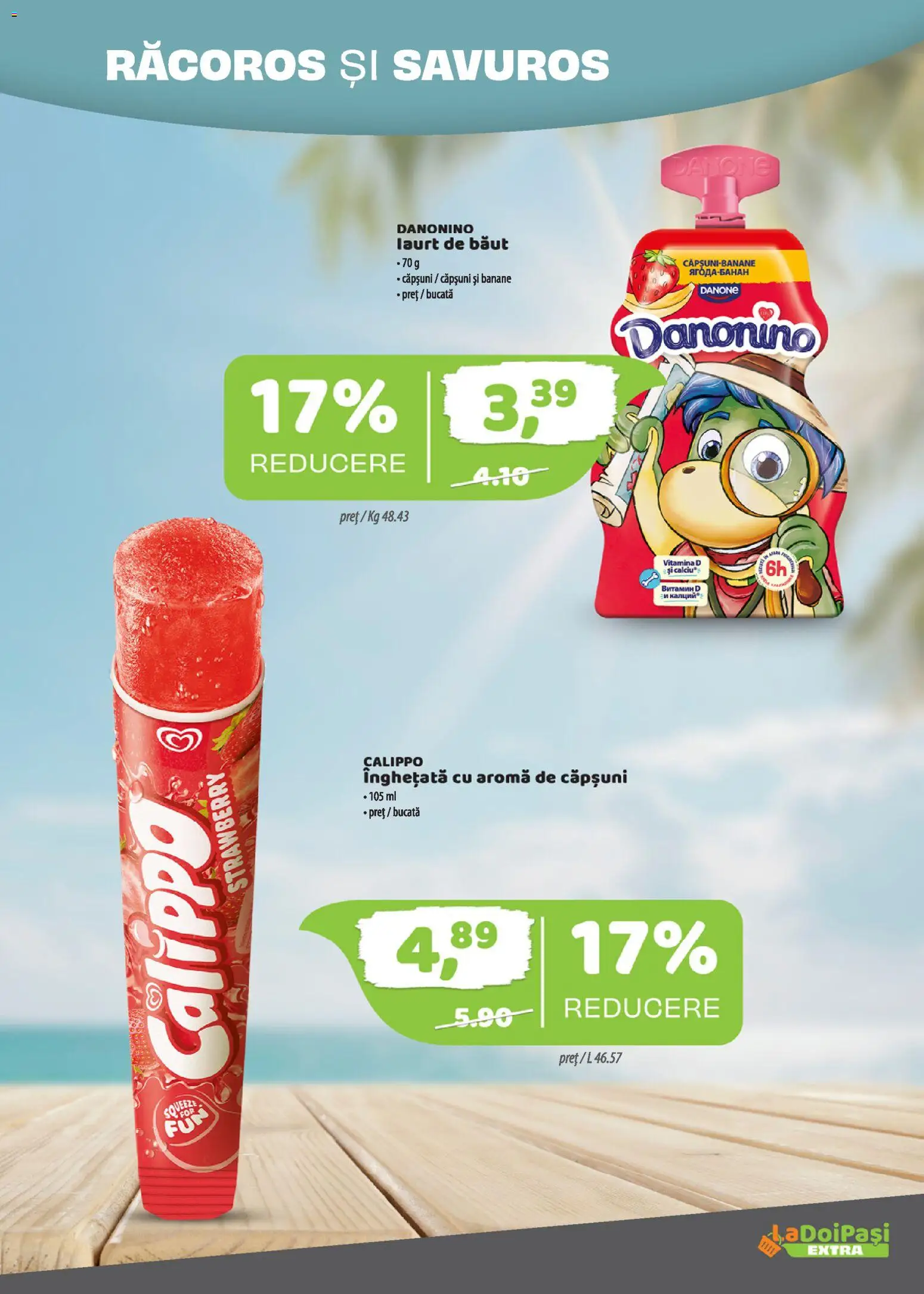 Noul catalog LaDoiPași – valabil de la 01.05.2026 | Pagină: 4 | Produse: Banane, Căpșuni, Înghețată