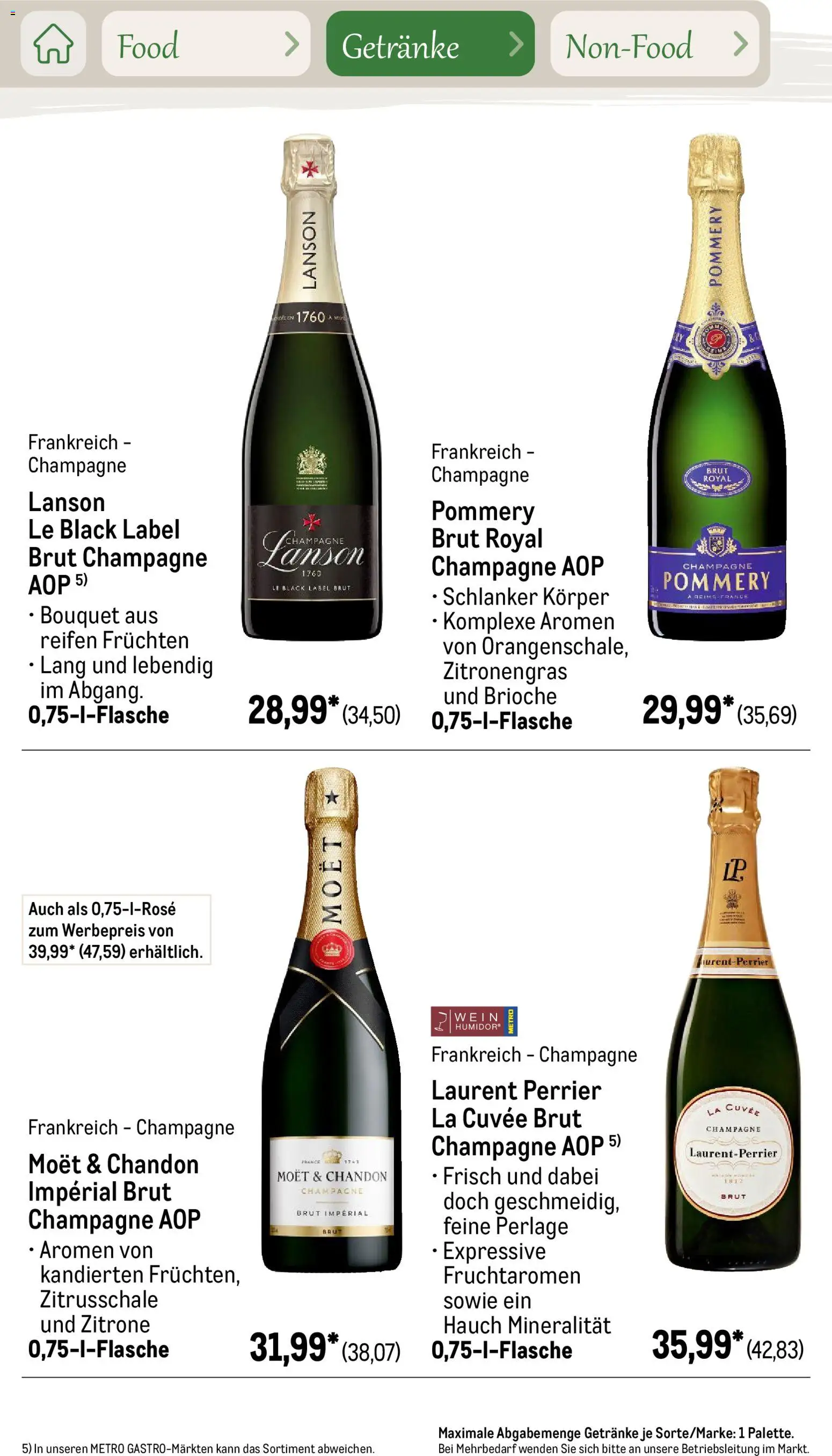 Metro Saisonkatalog Outdoor Dining – gültig ab 01.06.2026 | Seite: 42 | Produkte: Zitronengras, Zitrone, Wein