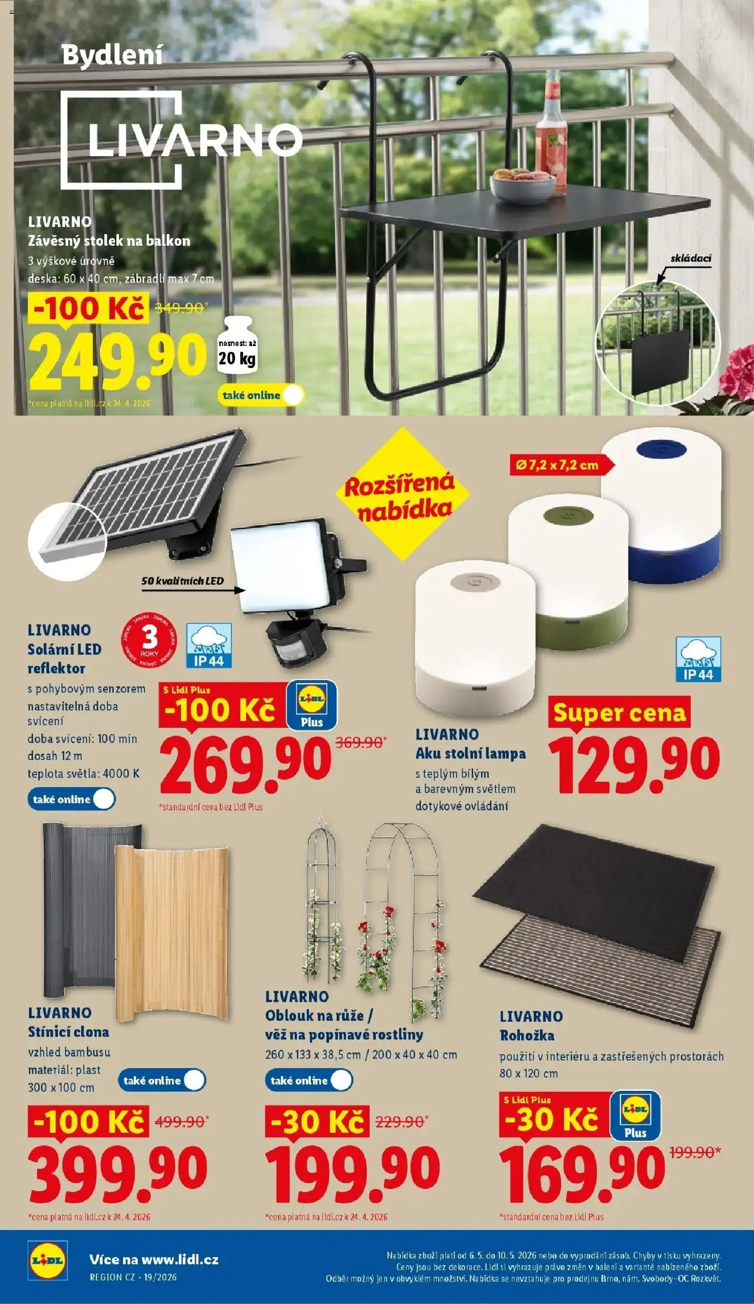 Lidl aktuální leták od 06.05.2026 | Strana: 40 | Produkty: LED reflektor, Reflektor, Lampa, LED