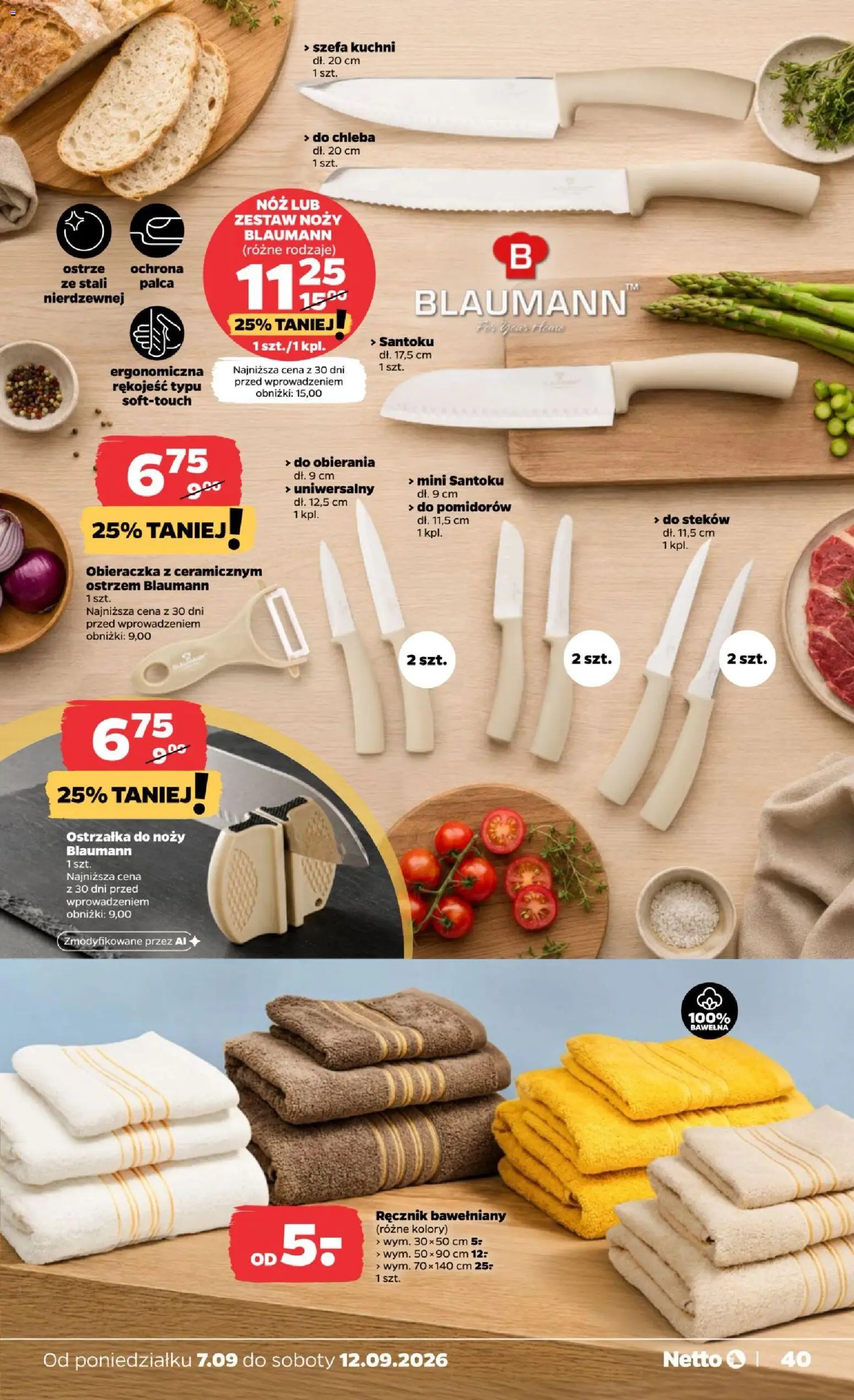 Netto gazetka od poniedziałku NonFood od 07.09.2026 | Strona: 3 | Produkty: Obieraczka