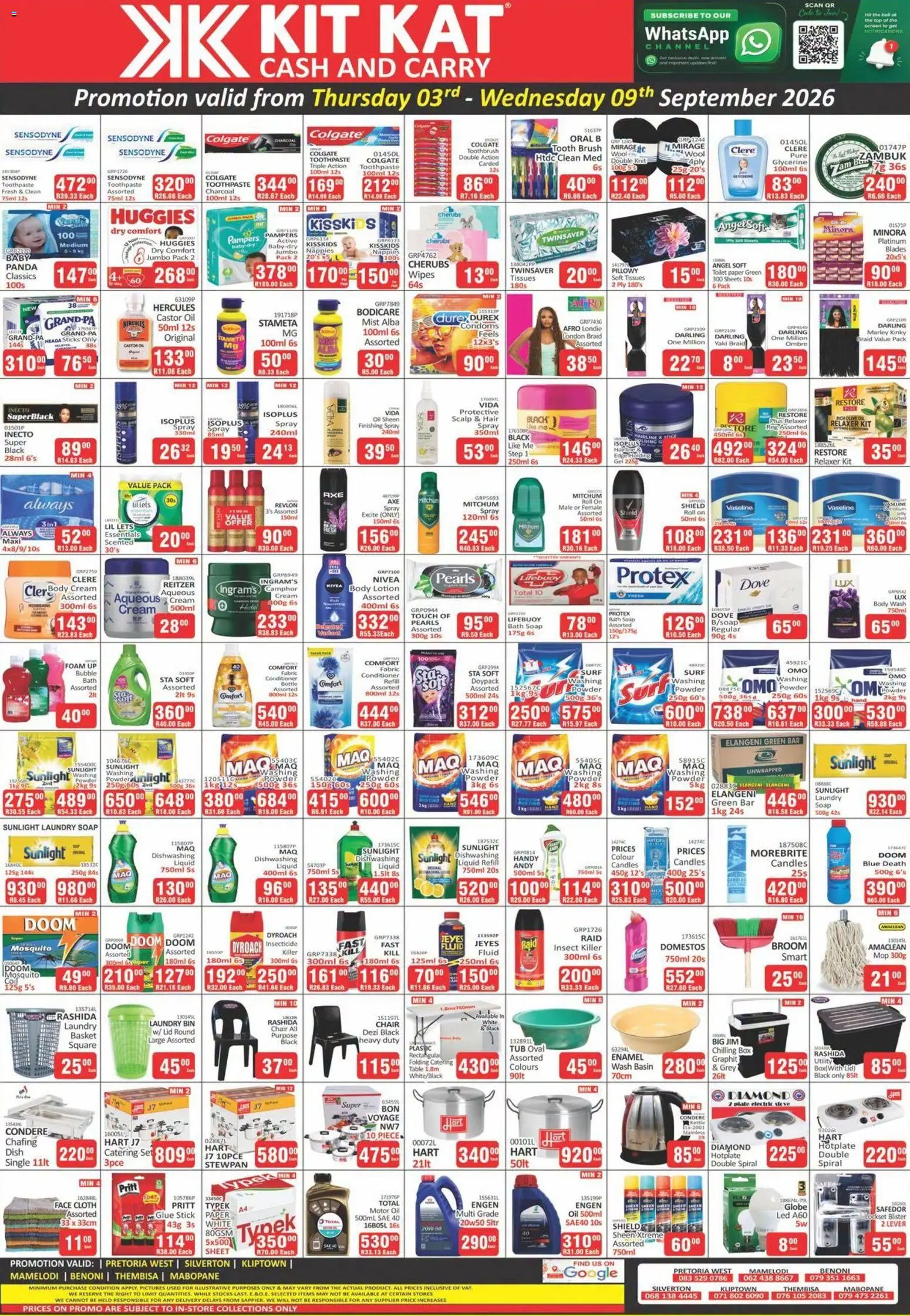 New KIT KAT Cash & Carry catalogue – valid from 03/09/2026 | Page: 3 | Products: Utility, Broom, Toilet paper, Tissues