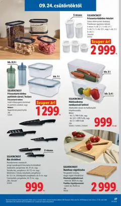 SILVERCREST Frissentartó doboz, pattintós zárral / kulacs, Frissentartó doboz:, Fedél kifolyásgátló tömítéssel, és pattintós zárral, vagy, Kulacs:, Nagyméretű palacknyílás, /db, 518976 - amely érvényes a következő dátumtól: 2026.09.24. | Oldal: 27