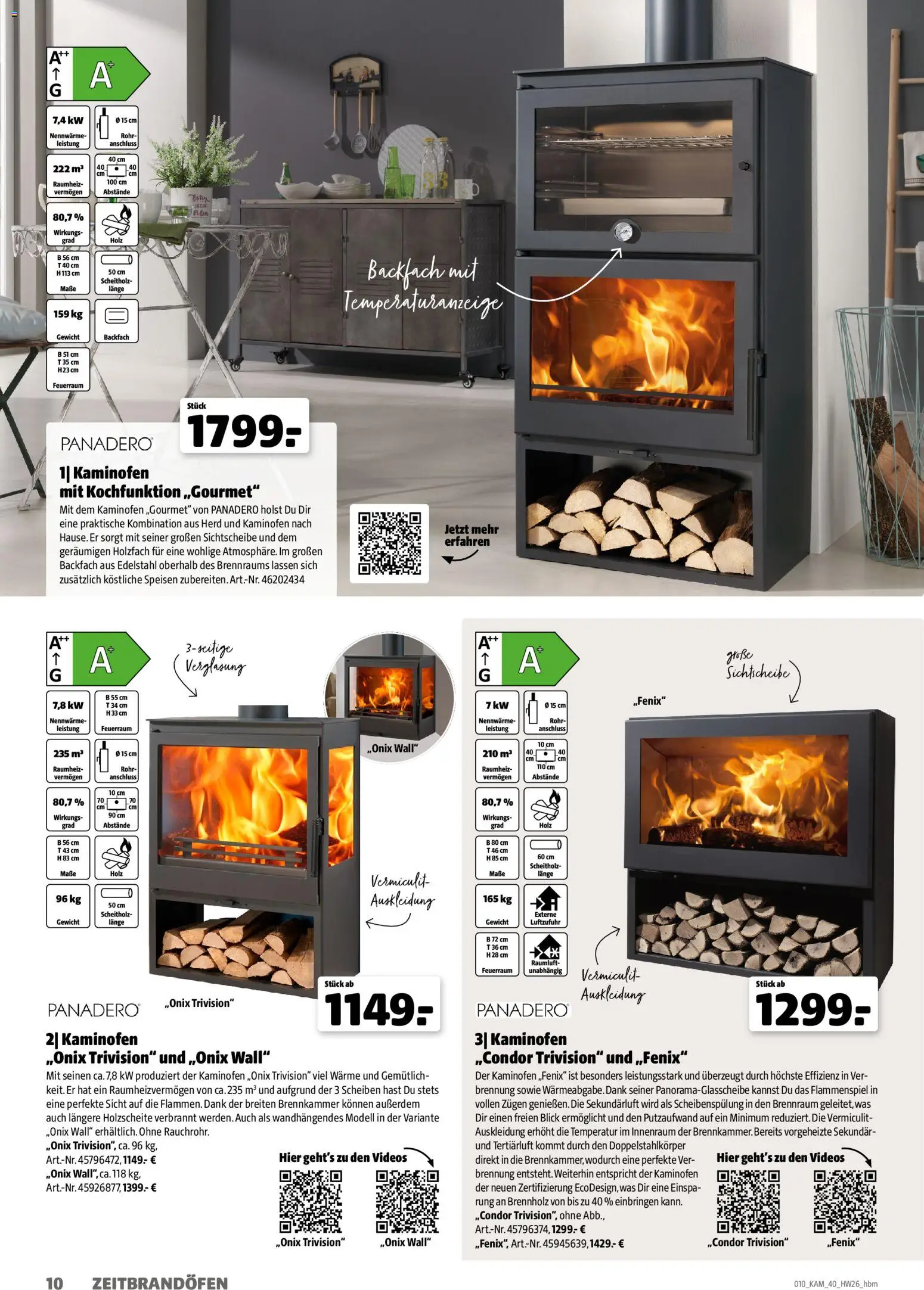Hagebau Kaminofen & Zubehör – gültig ab 29.06.2026 | Seite: 10 | Produkte: Herd, Gewicht, Kaminofen
