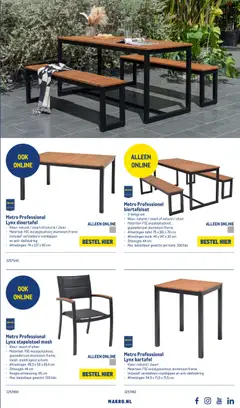 Makro folder - Terras & BBQ - Voorbeeld van een folder van Makro, geldig van 15.04.2026 | Pagina: 7 | Producten: Gewicht, Bank, Tafel