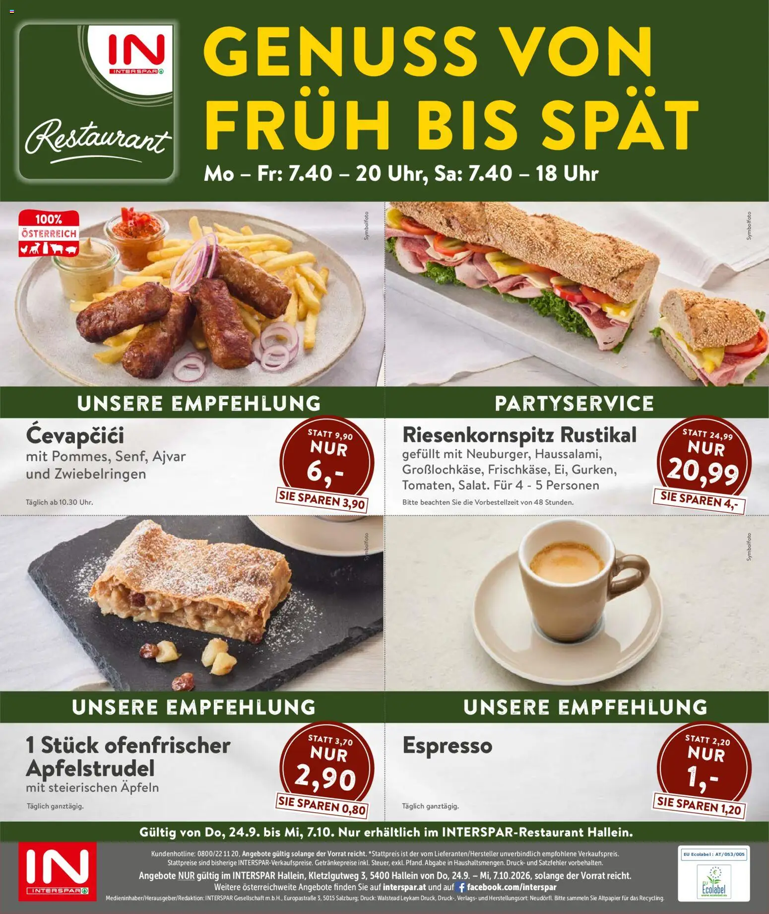 Interspar Flugblatt - Jetzt Richting Sparen gültig ab 24.09.2026 | Seite: 4 | Produkte: Uhr