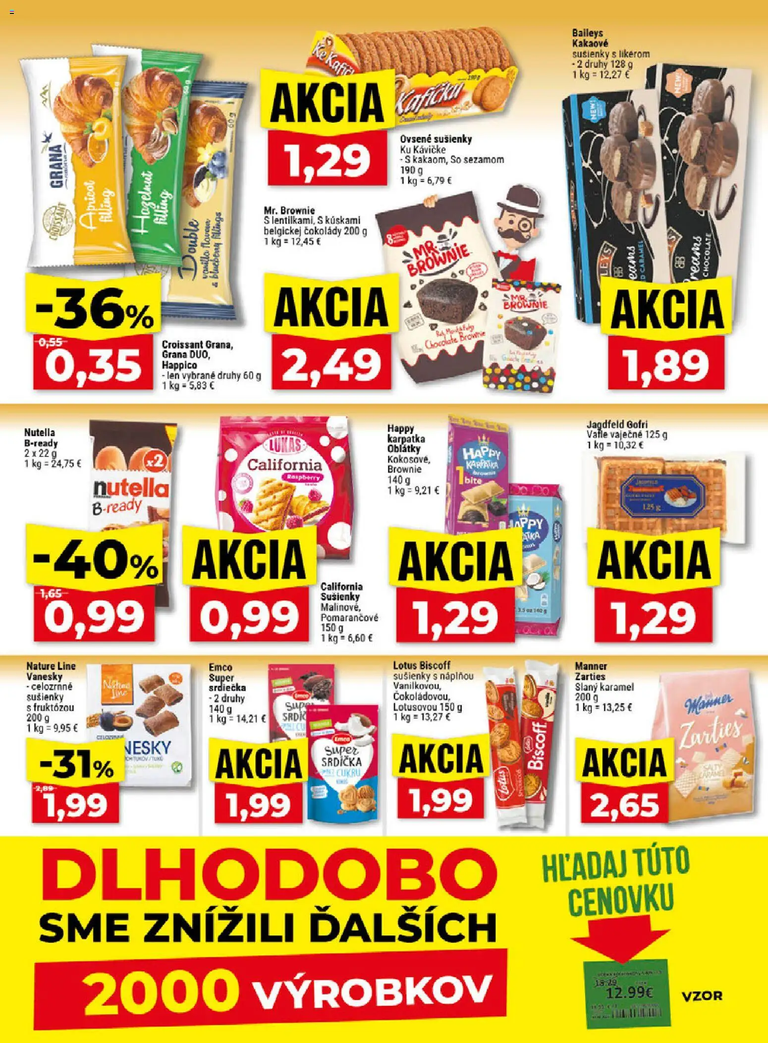 Nové Klas akcie – leták je platný od 07.09.2026 | Strana: 19 | Produkty: Lotus, Croissant, Baileys, Nutella