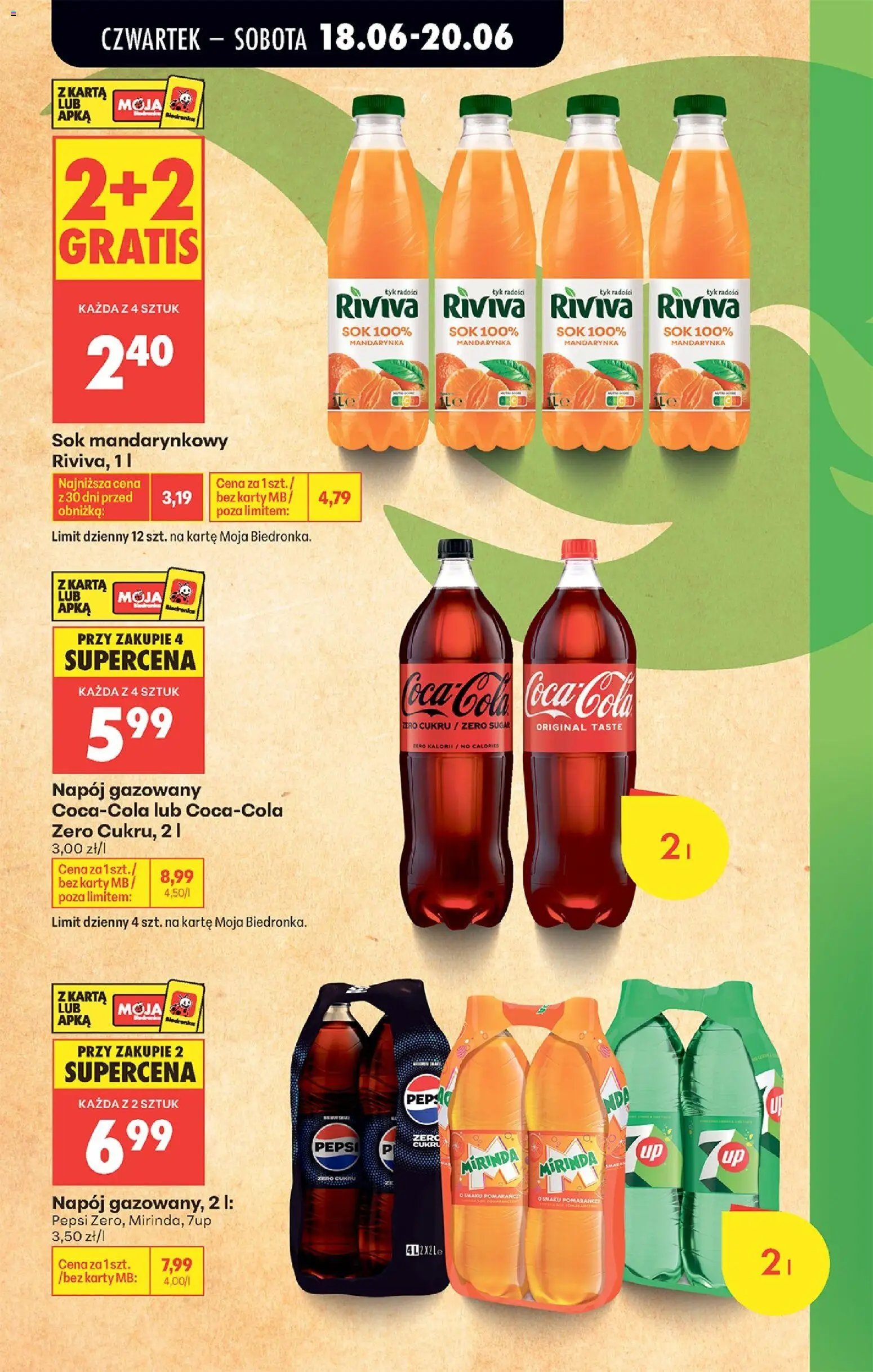 Biedronka gazetka od czwartku od 18.06.2026 | Strona: 11 | Produkty: Karta, Pepsi, Sok