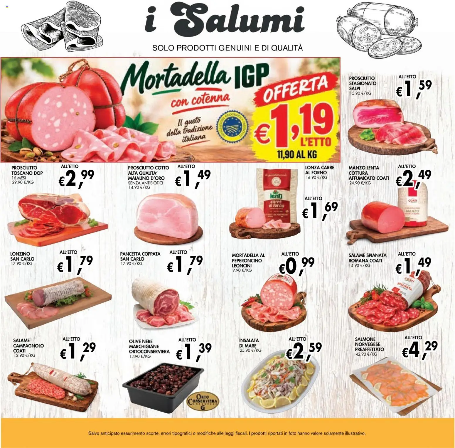 Volantino Coal del 24/09/2026 | Pagina: 13 | Prodotti: Salmone, Manzo, Pancetta, Mortadella