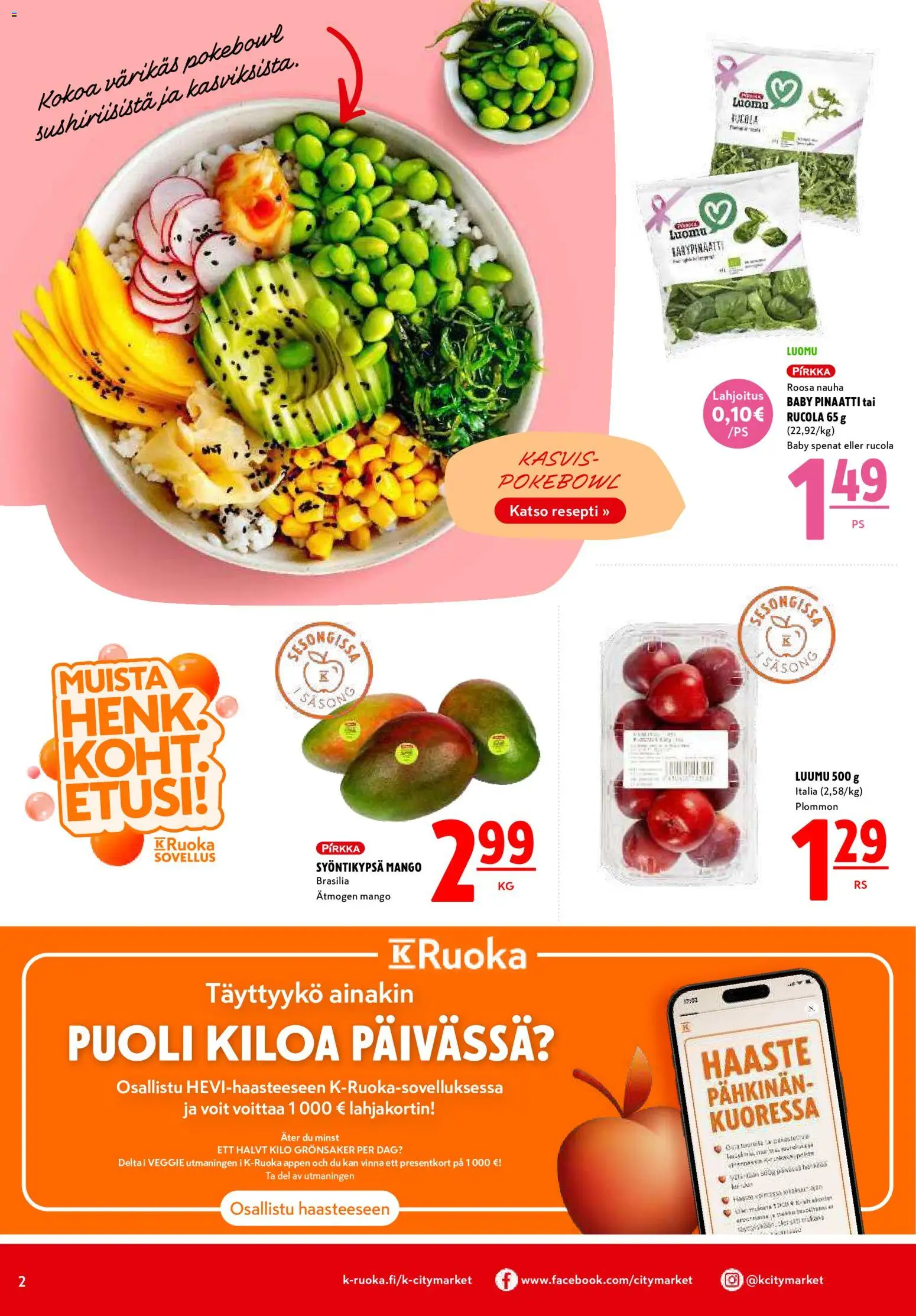 K-Citymarket tarjoukset – voimassa 19/10/2026 alkaen | Sivu: 2