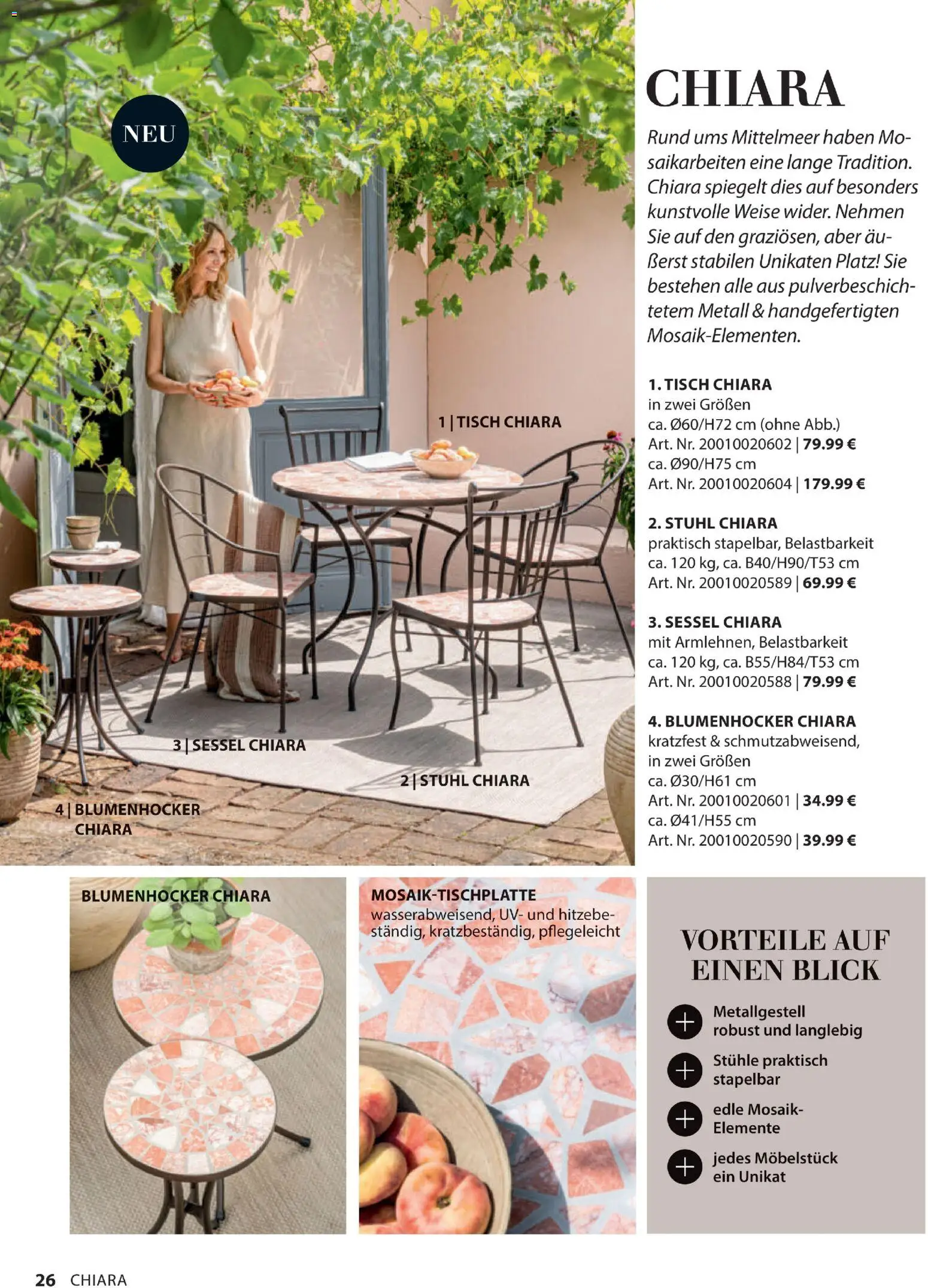 Dehner Gartenmöbel Trends 2026 – gültig ab 29.01.2026 | Seite: 26 | Produkte: Sessel, Tisch, Stuhl