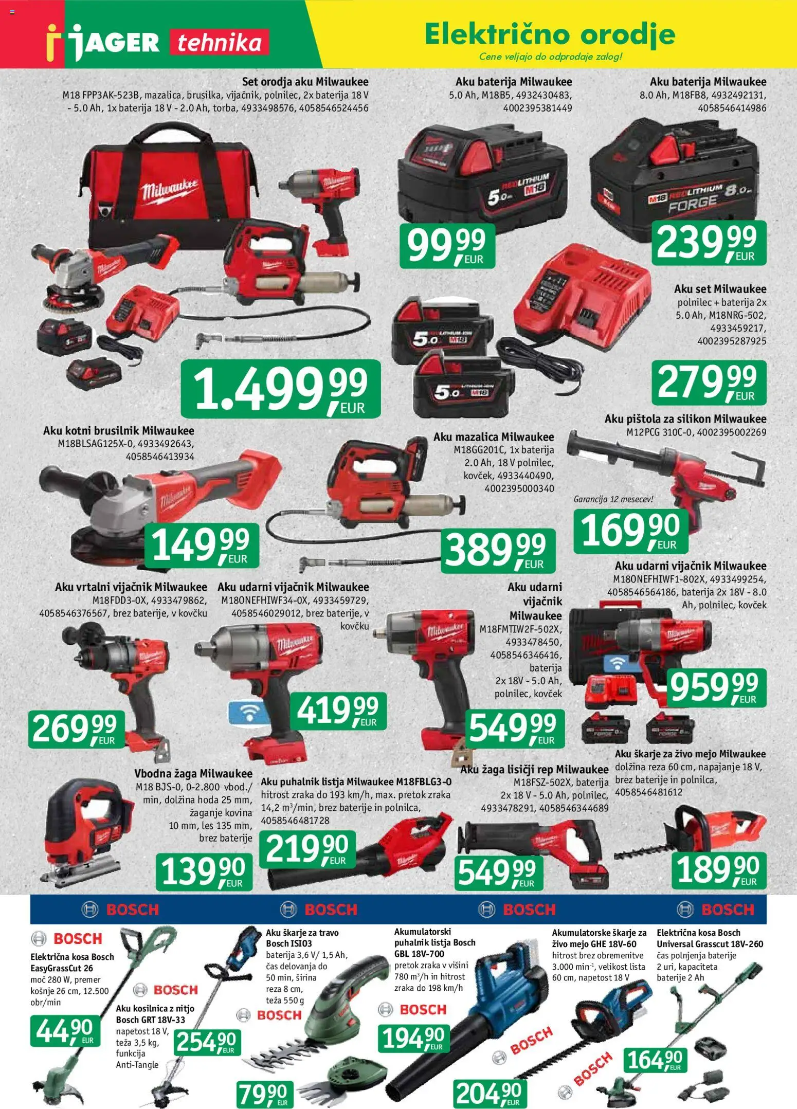Novi Jager katalog ponudbe – veljaven od 10.06.2026 | Stran: 9 | Izdelki: Orodje, Silikon, Kovcek, Brusilnik
