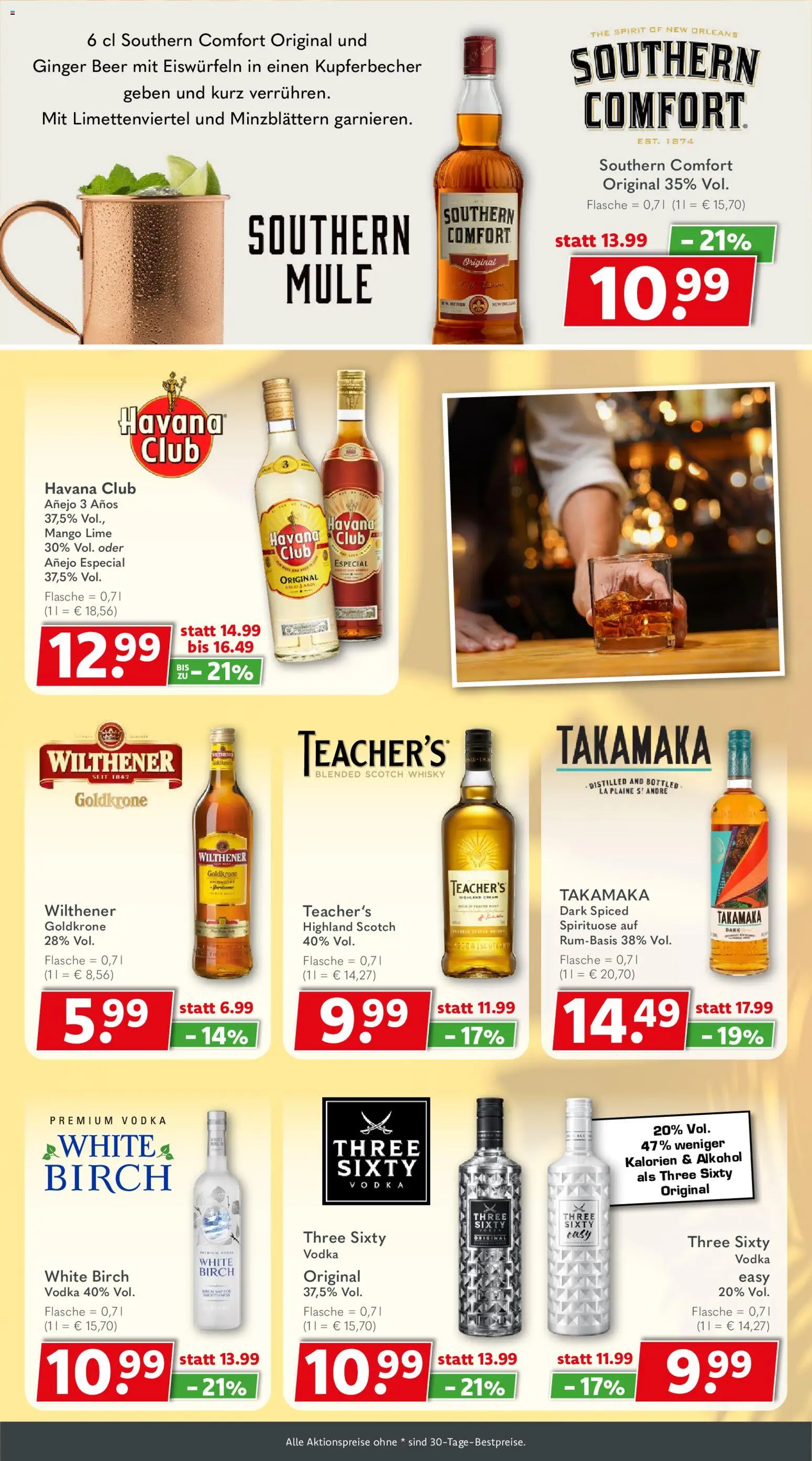 Getränkeland Prospekt Berlin – gültig ab 17.08.2026 | Seite: 9 | Produkte: Havana club, Alkohol, Southern comfort, Vodka