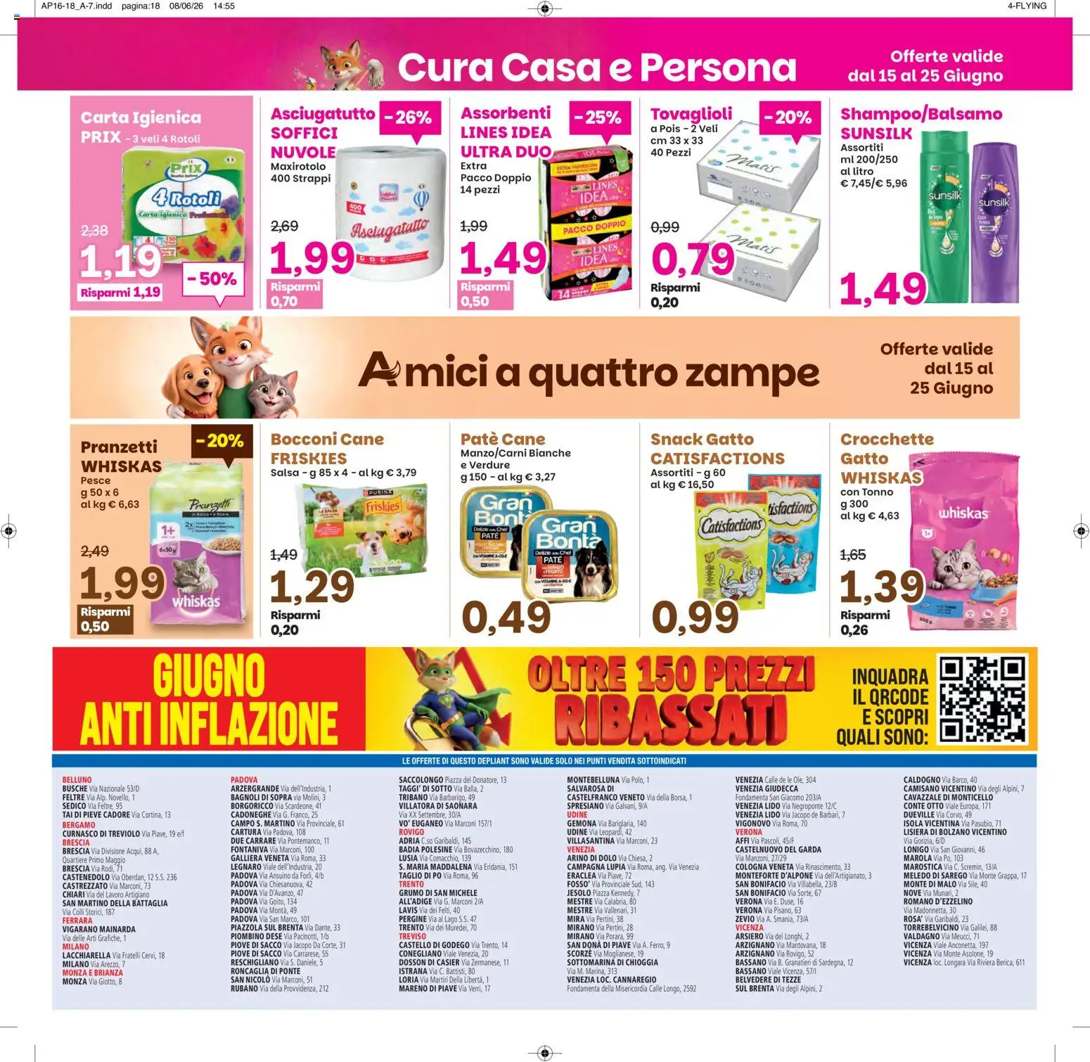 Volantino Prix del 15.06.2026 | Pagina: 22 | Prodotti: Verdure, Salsa, Mais, Asciugatutto