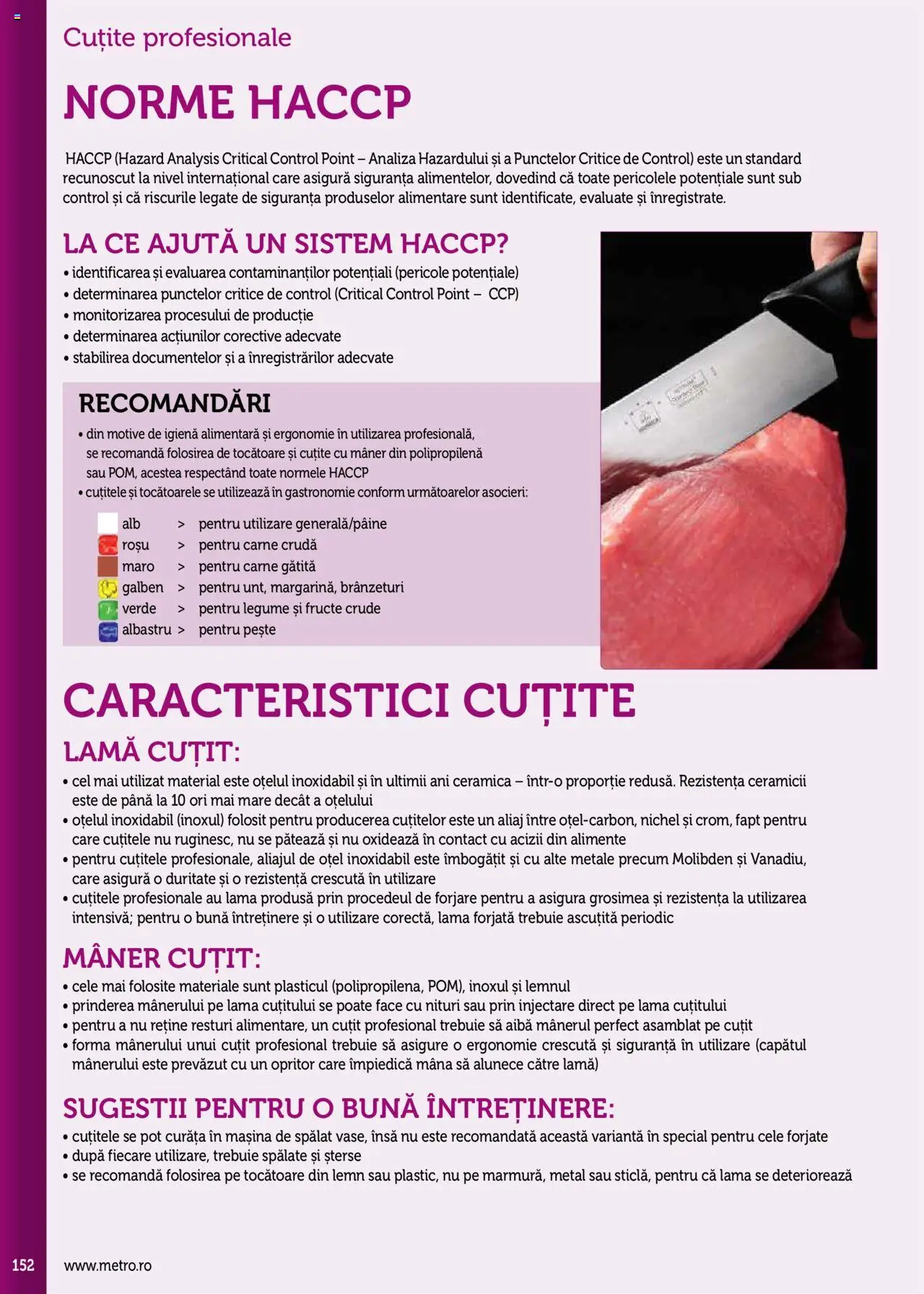 Noul catalog Metro – valabil de la 17.09.2025 | Pagină: 152 | Produse: Mâner, Cuțit, Tocatoare, Legume