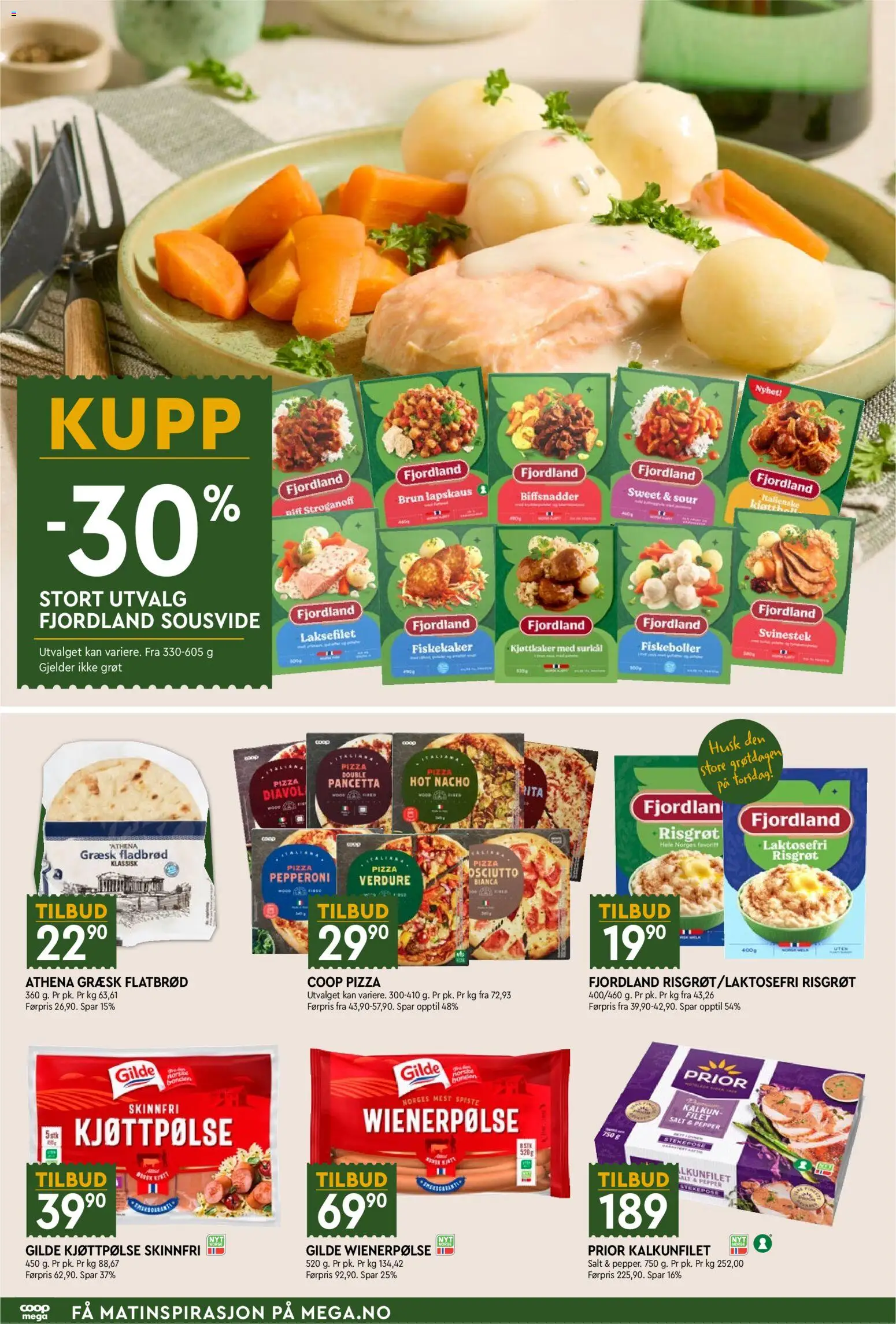 {H1} | Side: 2 | Produkter: Fiskekaker, Pancetta, Kalkunfilet, Surkål