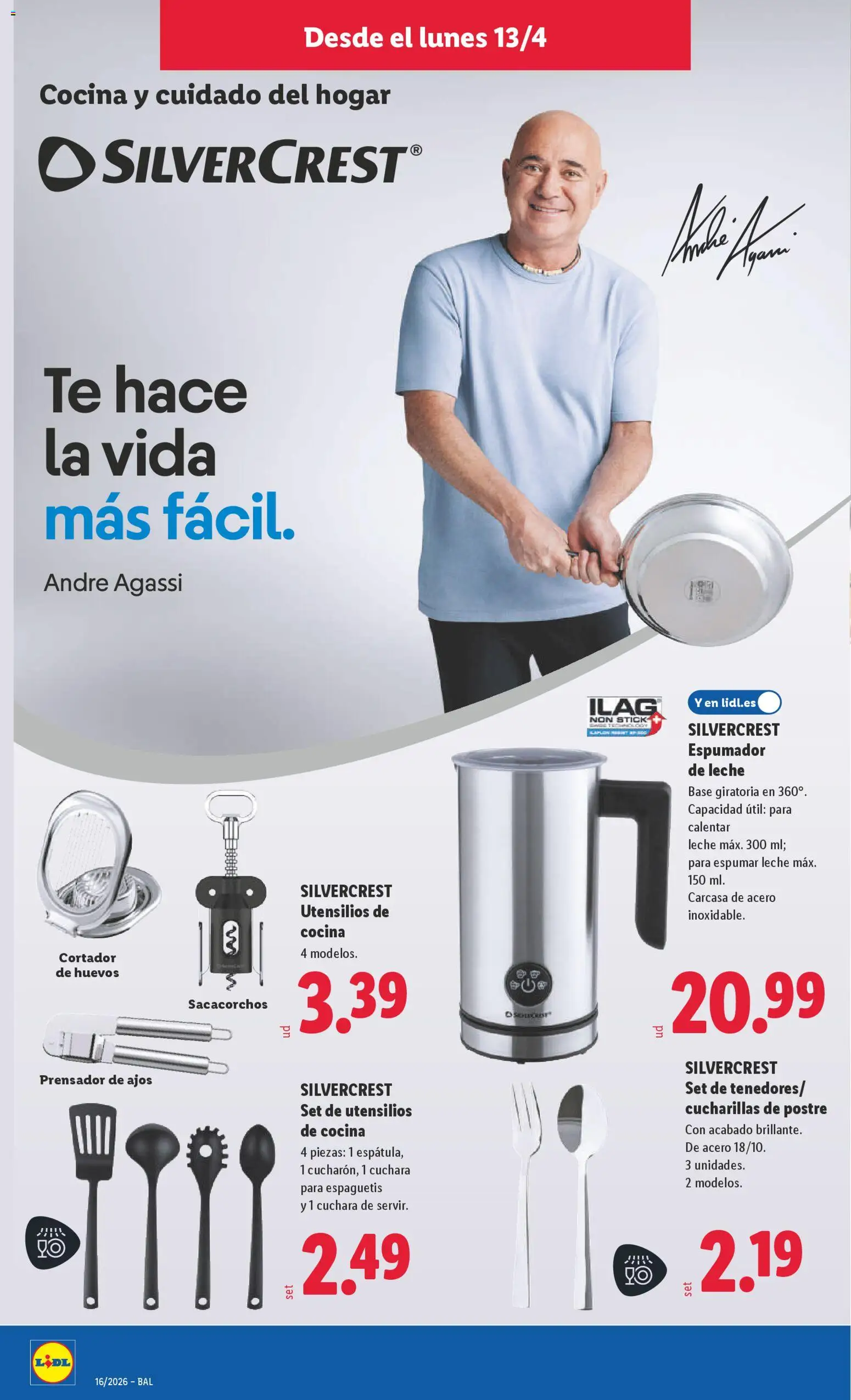 Lidl folleto de bazar │ válido desde el 13.04.2026 | Página: 8 | Productos: Huevos, Té, Cocina, Βύσμα τροφοδοσίας