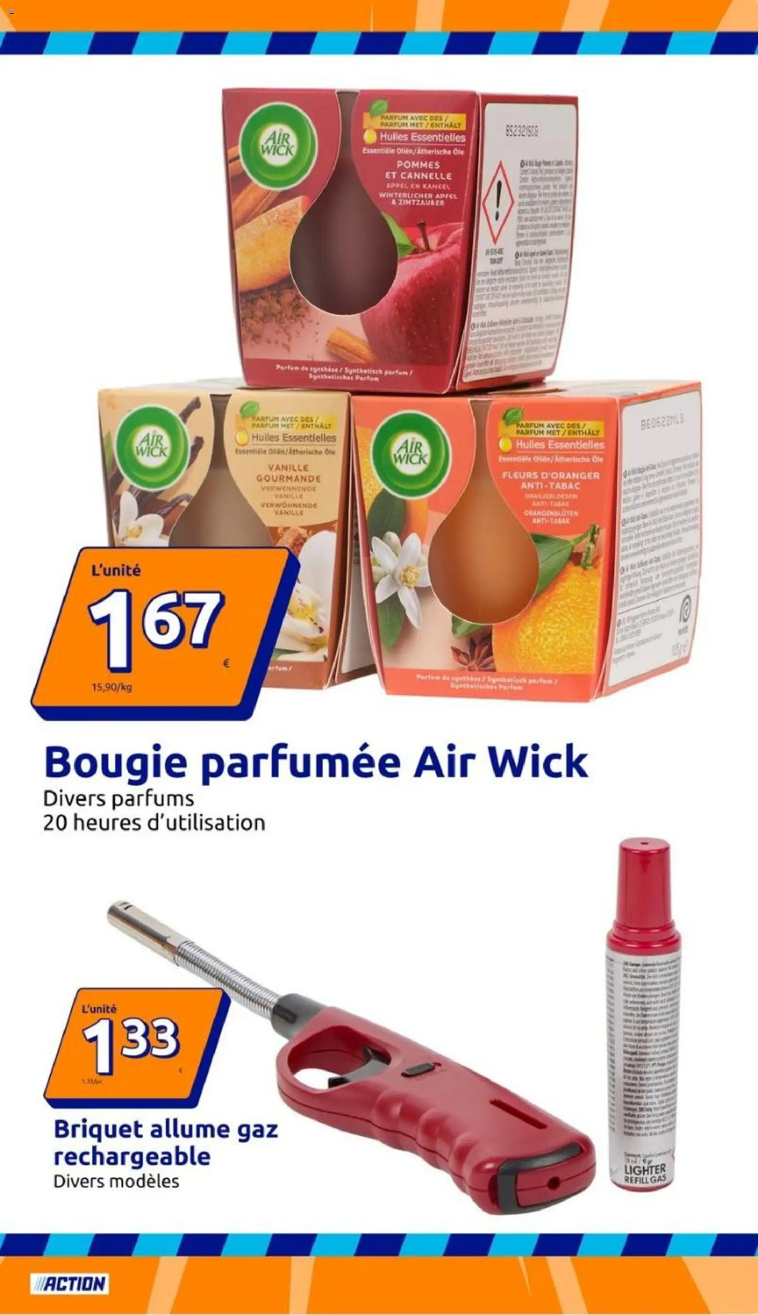 {H1} | Page: 11 | Produits: Air Wick, Vanille, Fleurs, Bougie parfumee