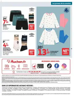 Auchan - Prévisualisation de PYJAMA ENFANT PETIT BATEAU, 100% coton, Du 2 au 12 ans valide à partir de 15/09/2026 | Page: 39