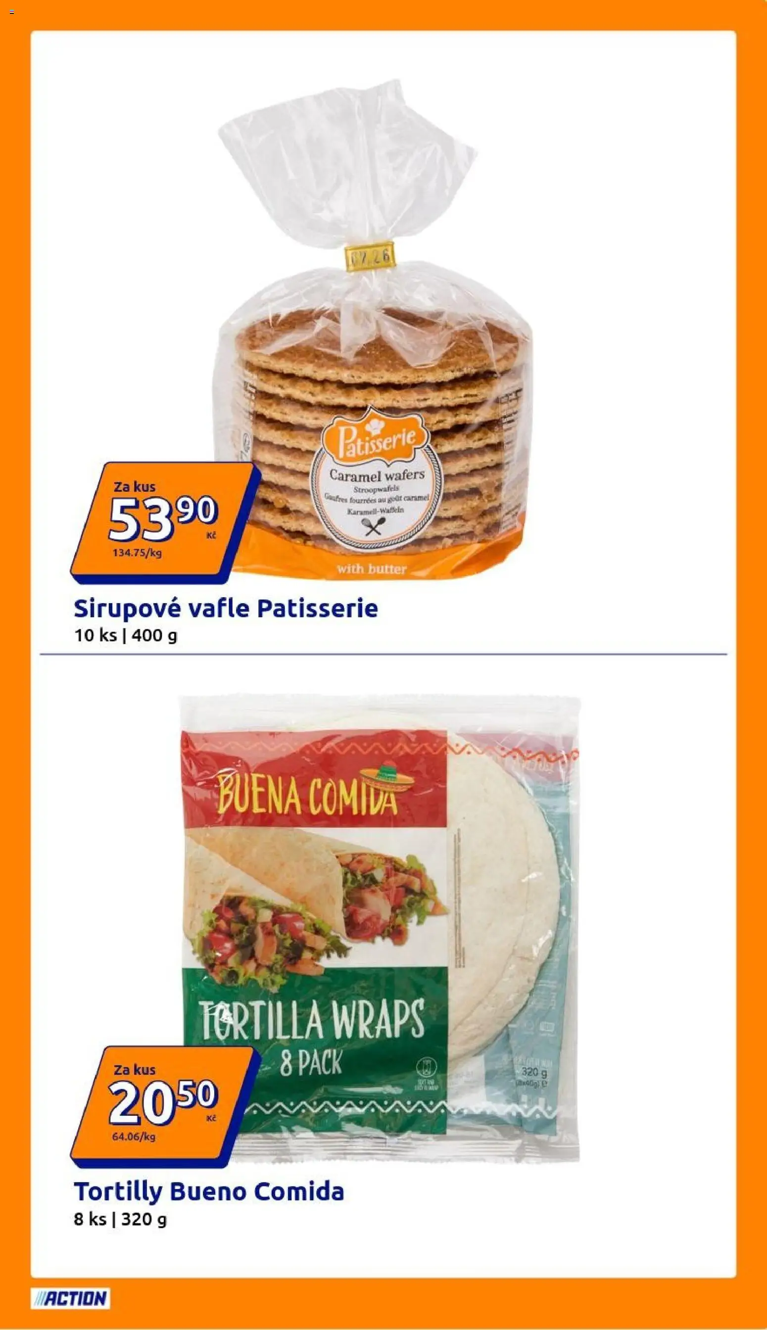 Action leták od 08.07.2026 | Strana: 15 | Produkty: Tortilla wraps, Vafle, Tortilla, Tortilly