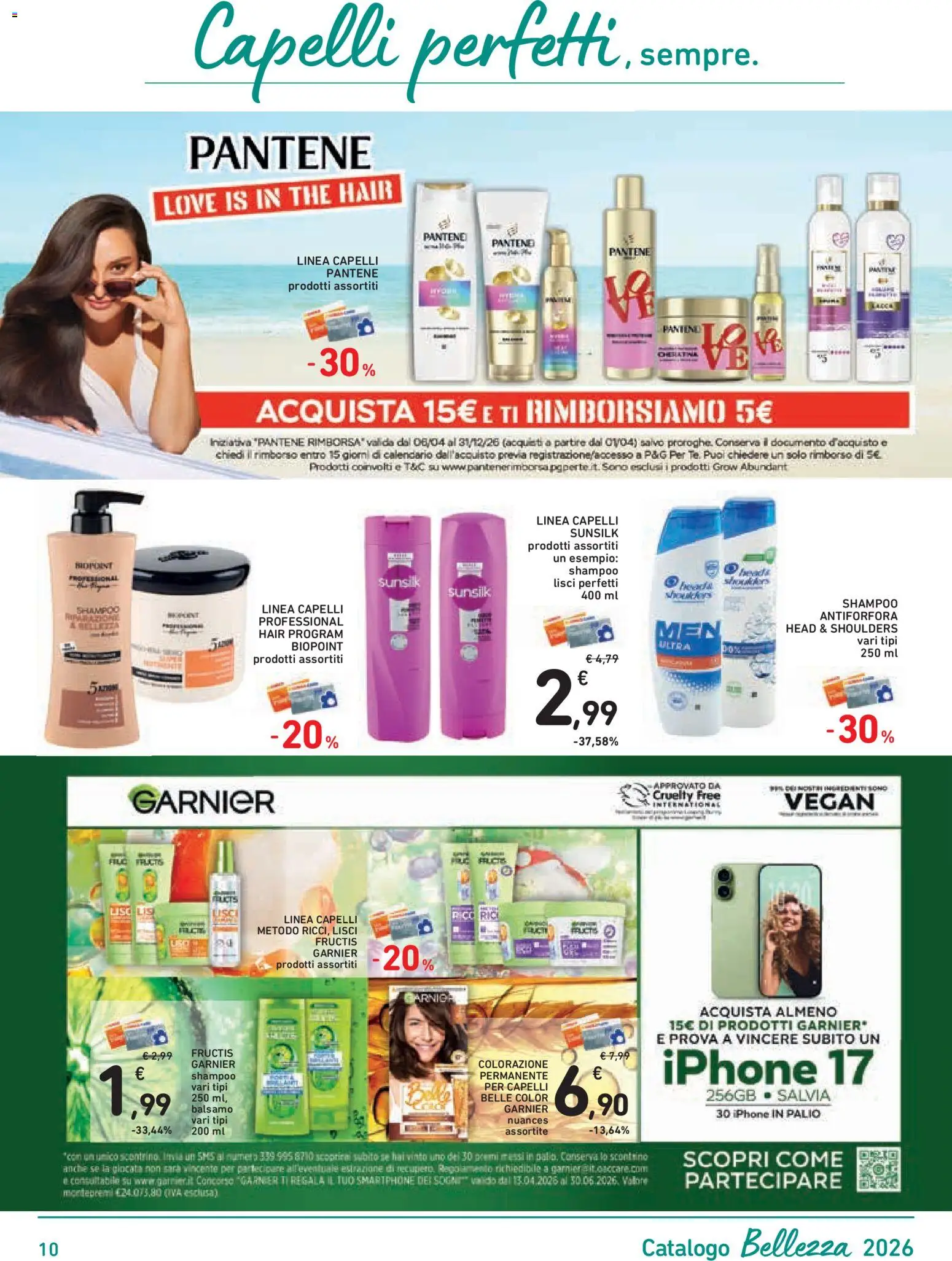 Volantino Conad del 04.06.2026 | Pagina: 10 | Prodotti: Shampoo, Iphone, The, Smartphone