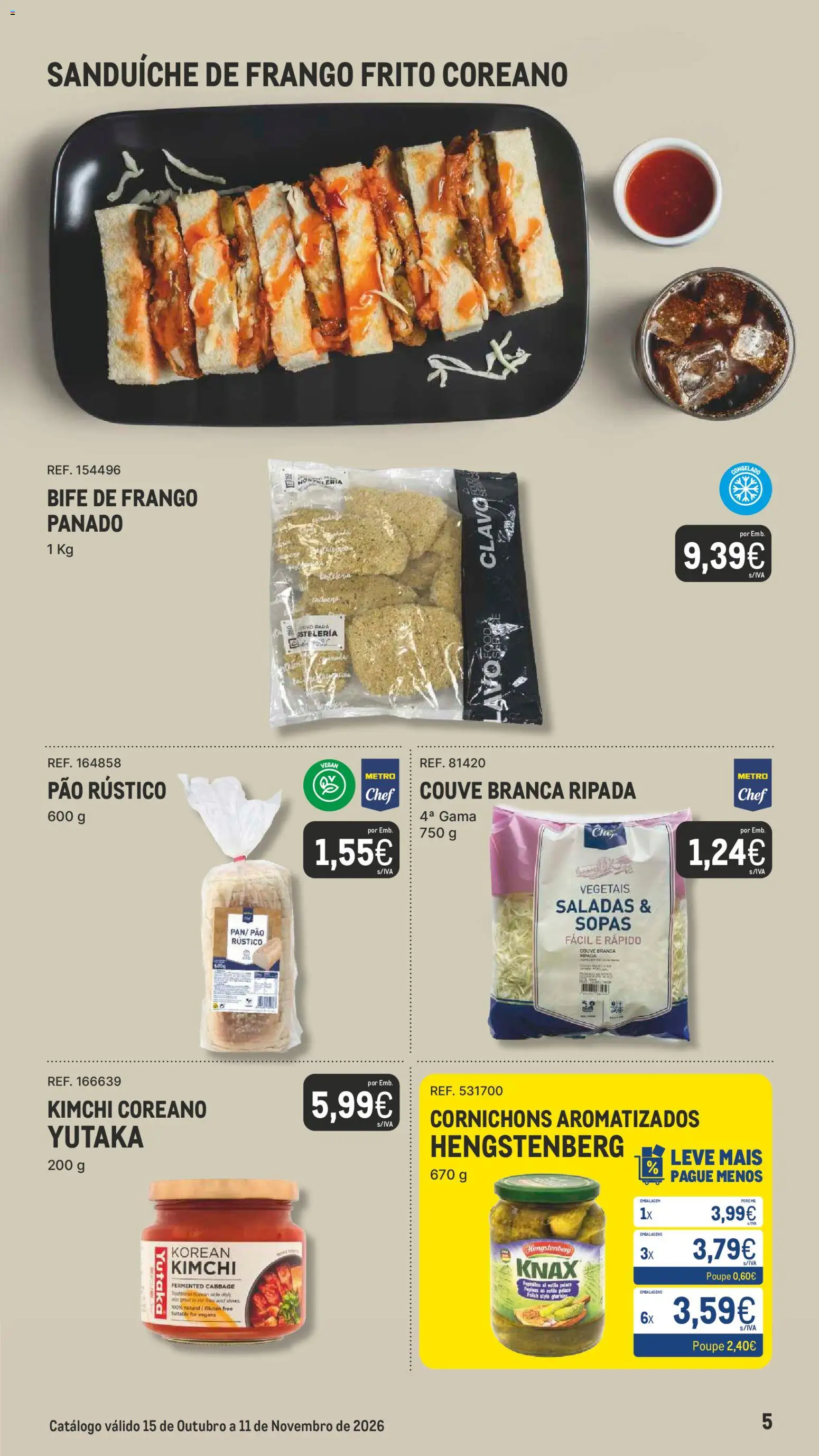 Makro Especial Tendências │ válido de 15/10/2026 | Página: 5 | Produtos: Sanduíche, Sopas, Kimchi, Couve