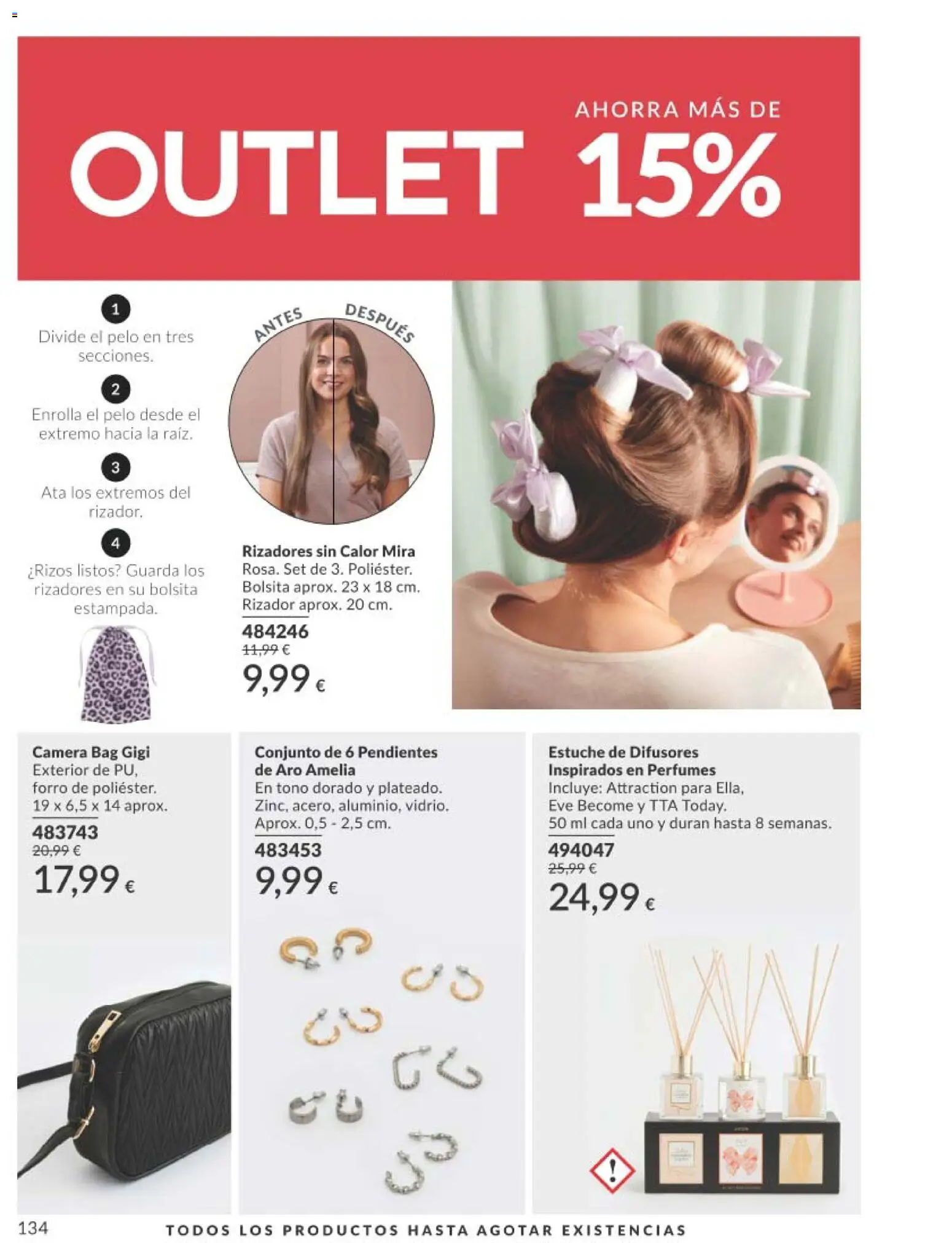 Catálogo AVON campaña 8 │ válido desde el 01/08/2026 | Página: 134 | Productos: Pendientes, Perfumes