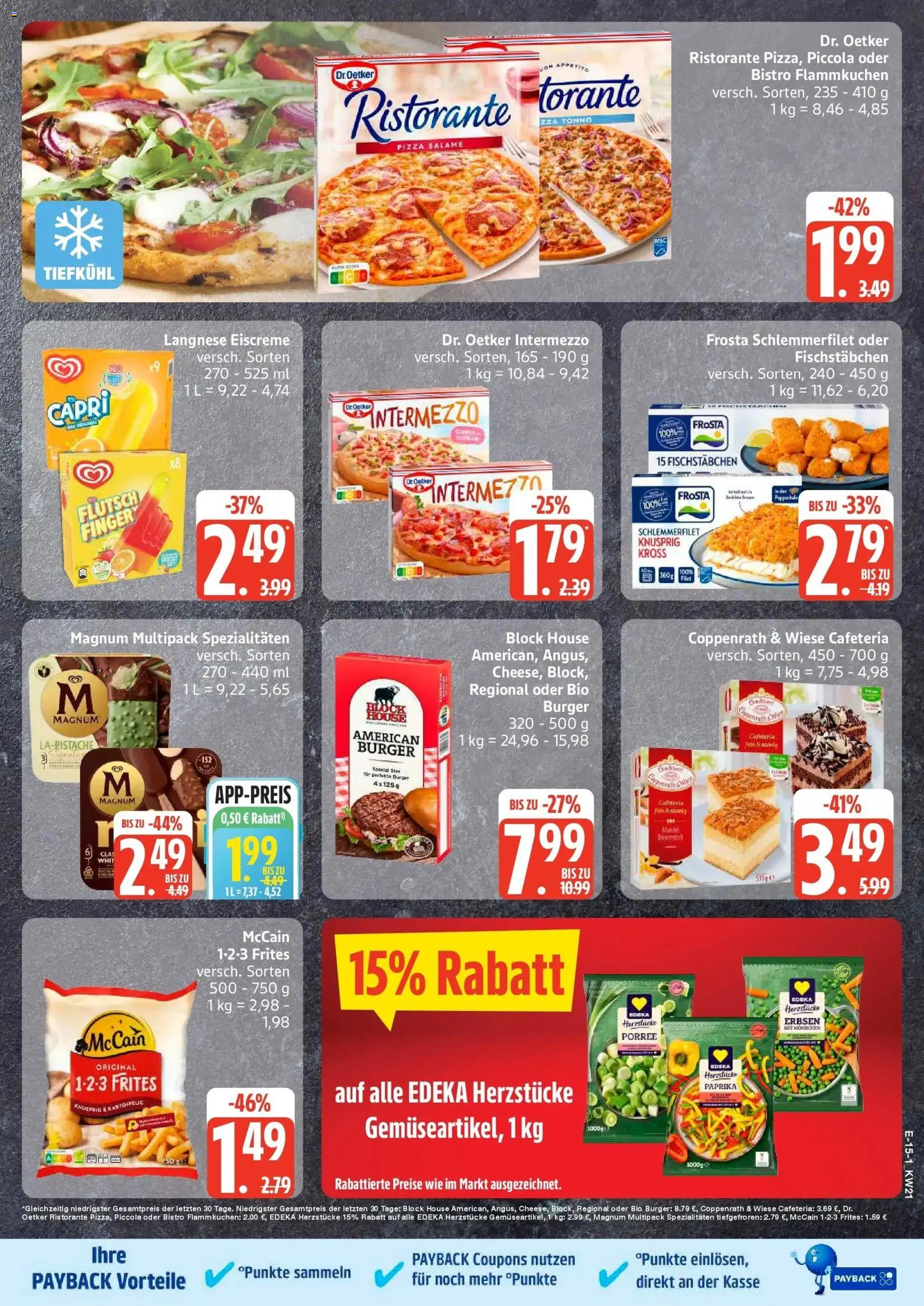 Edeka Prospekt Hamburg – gültig ab 18.05.2026 | Seite: 15 | Produkte: Ristorante, McCain, Paprika, Pizza