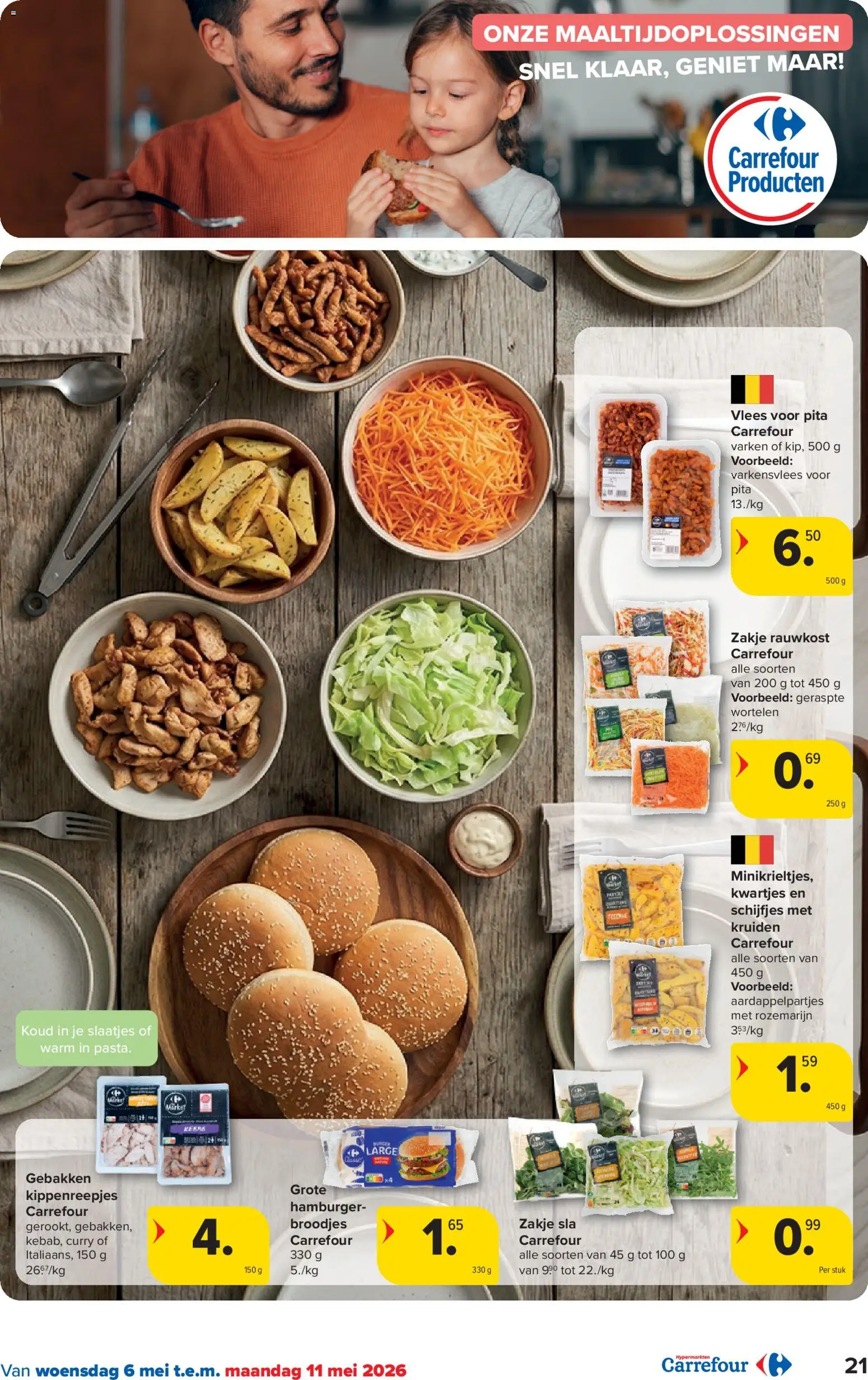 {H1} | Pagina: 21 | Producten: Hamburger, Sós kalács, Broodjes, Wortelen