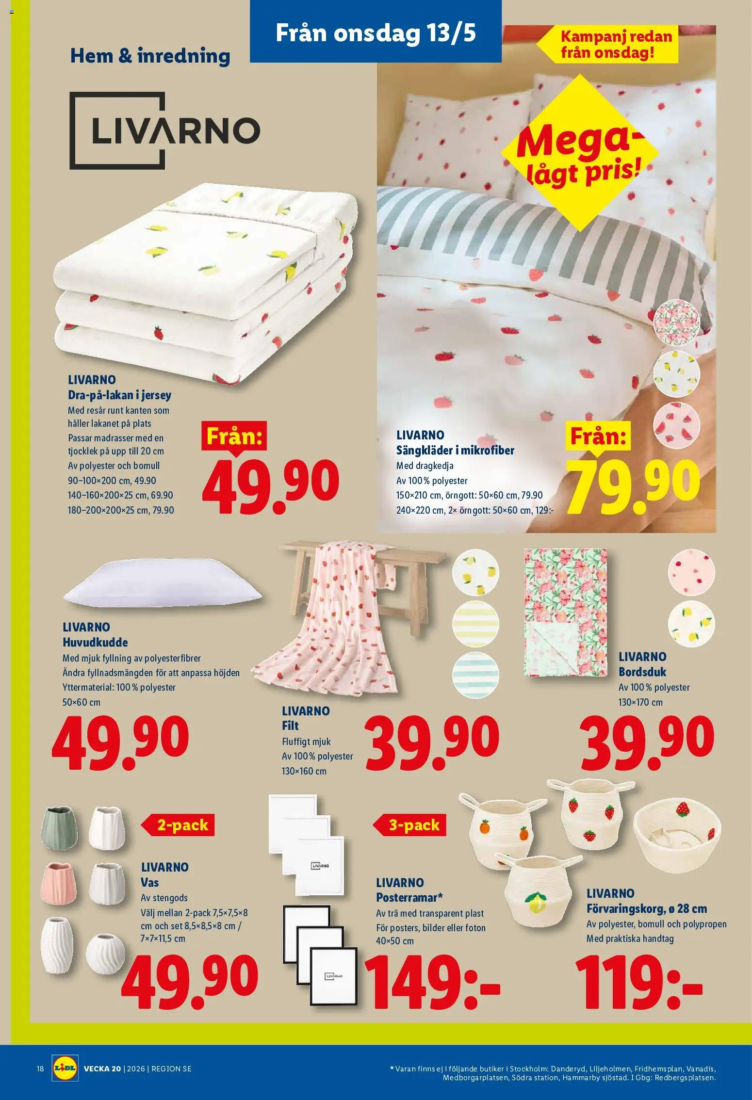 Lidl reklamblad aktuell från 11.05.2026 | Sida: 21 | Produkter: Örngott, Filt, Set