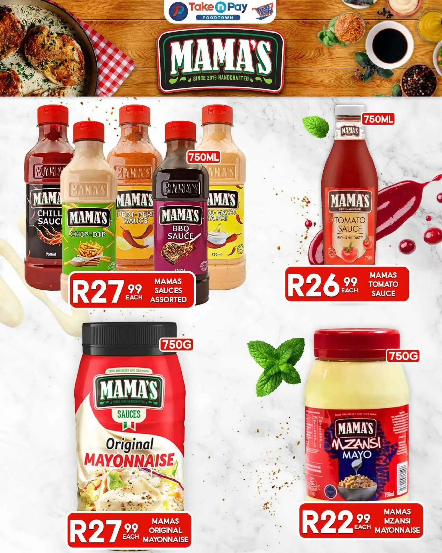 New Take n Pay catalogue – valid from 17/08/2026 | Page: 25 | Products: Sauces, Tomato sauce, Mayonnaise, Sauce
