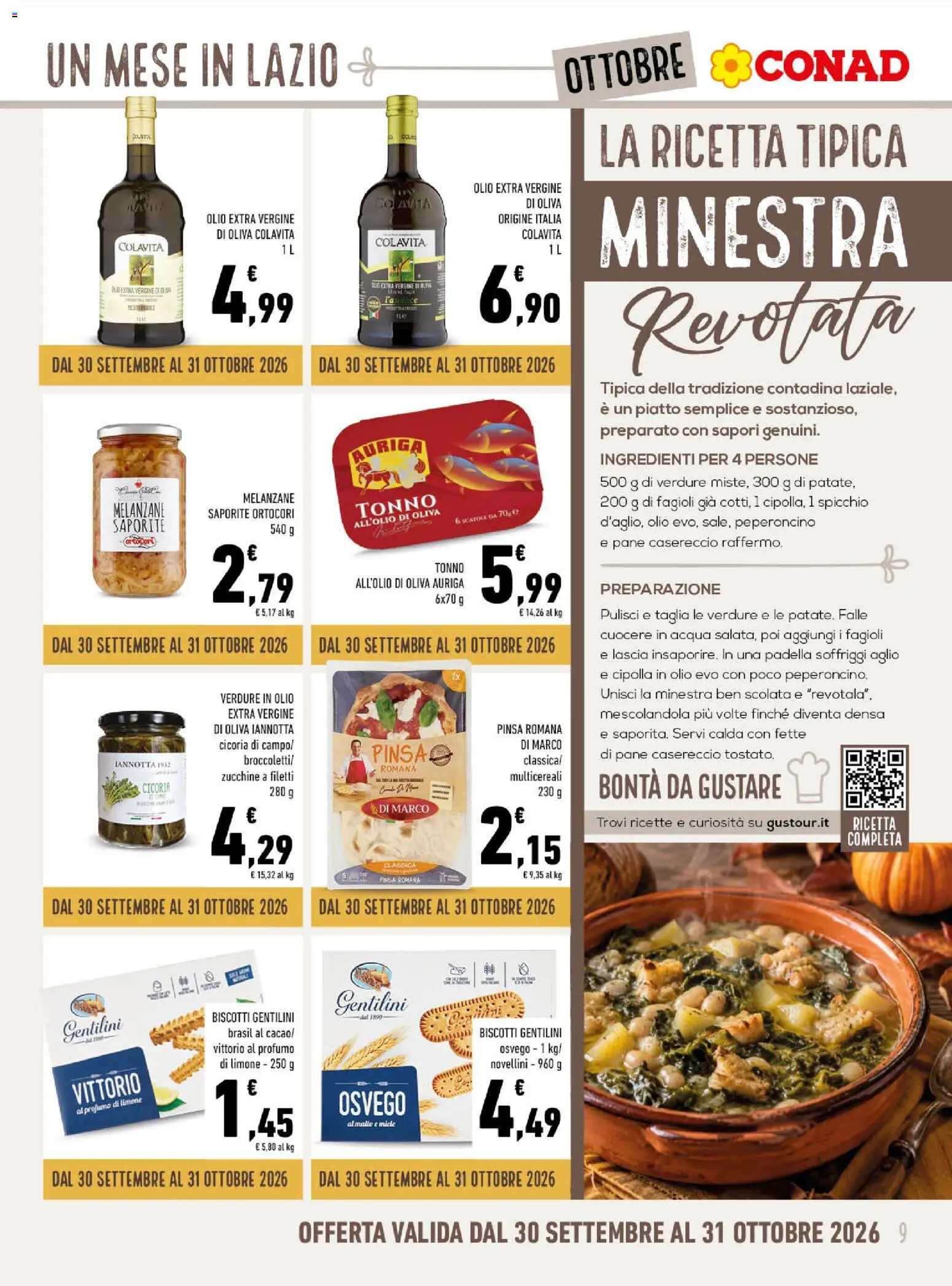 Volantino Spazio Conad del 30/09/2026 | Pagina: 9 | Prodotti: Acqua, Peperoncino, Ingredienti, Profumo