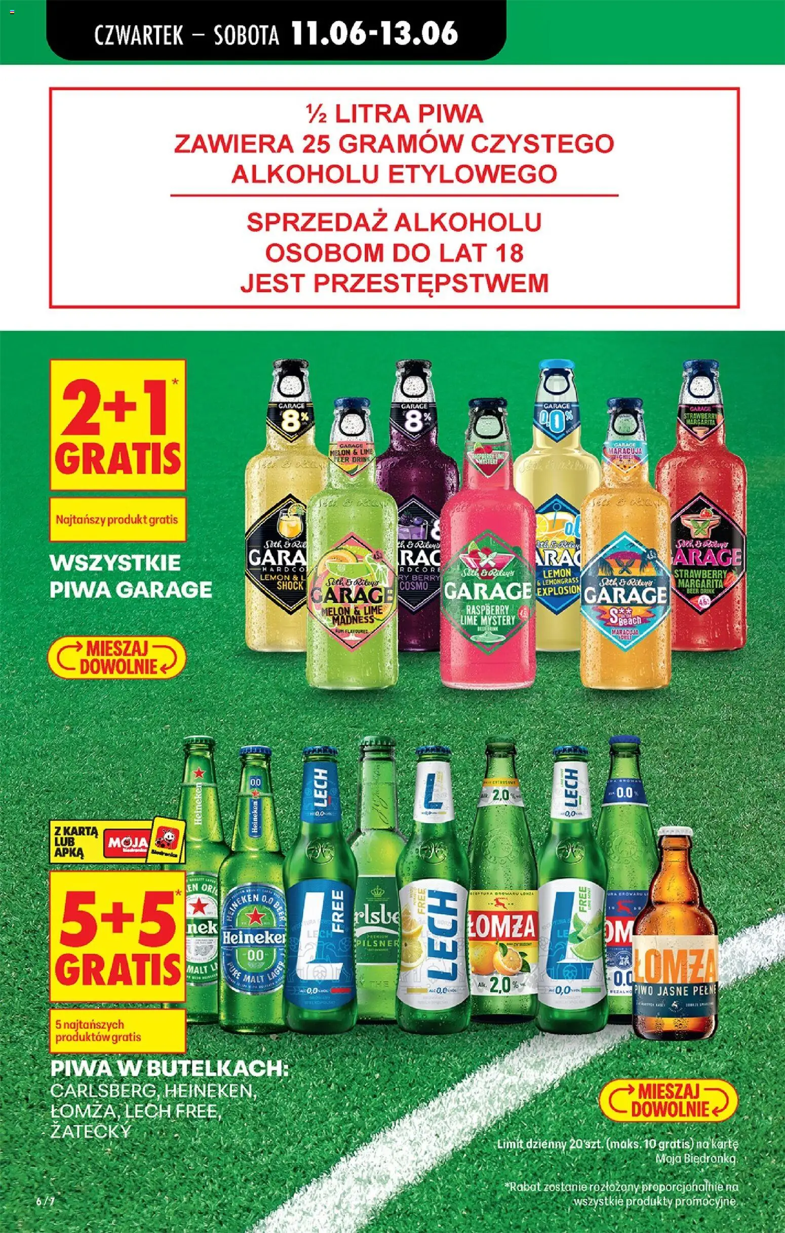 Biedronka gazetka od czwartku od 11.06.2026 | Strona: 8 | Produkty: Karta, Melon, Piwo, Heineken
