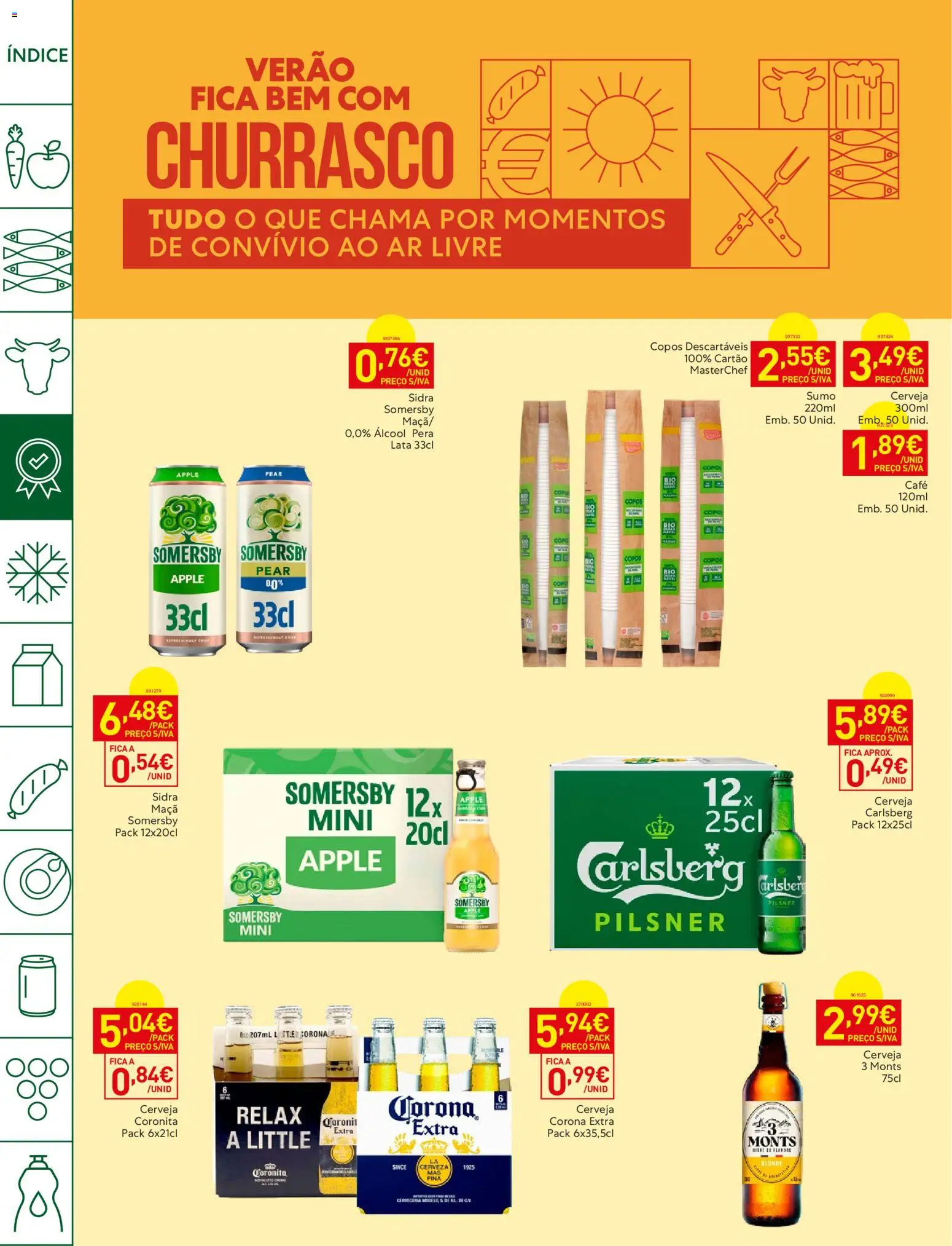 Recheio Horeca │ válido de 21/07/2026 | Página: 10 | Produtos: Copos, Café, Sumo, Cerveja