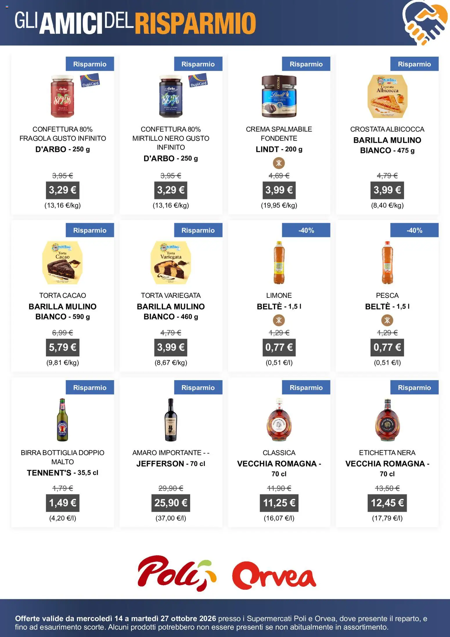 Volantino Poli del 14/10/2026 | Pagina: 5 | Prodotti: Birra, Limone, Barilla, Amaro