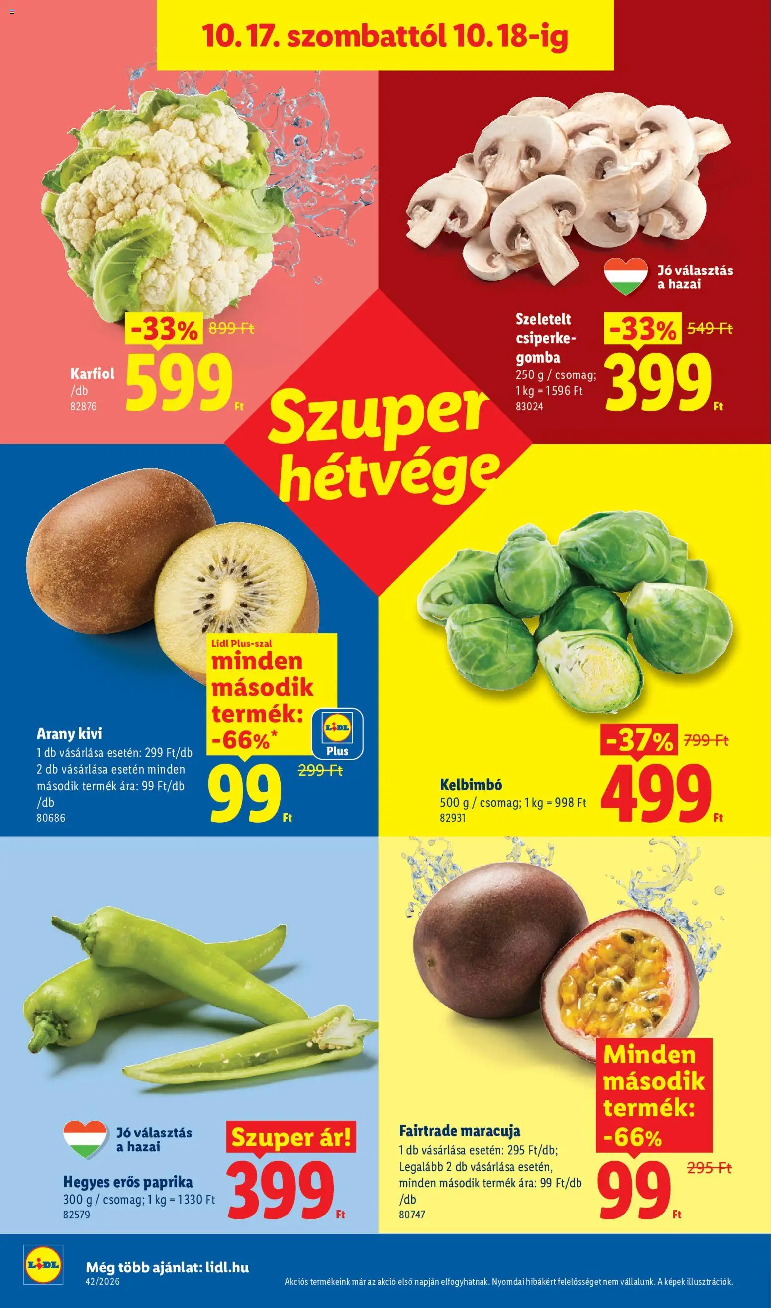 Lidl akciós ujság - amely érvényes a következő dátumtól: 2026.10.15. | Oldal: 42